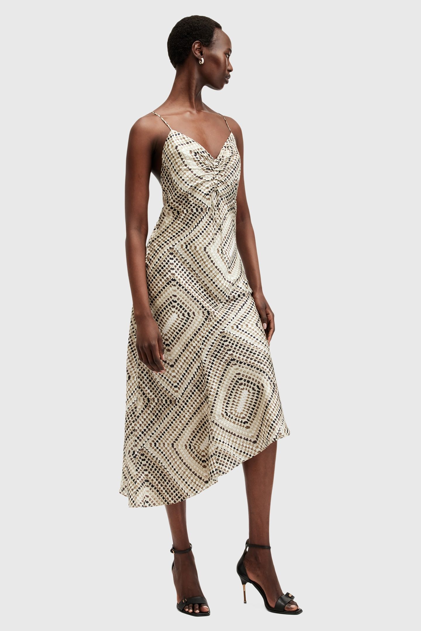 ALEXIA LUISA DRESS TAUPE BROWN 5