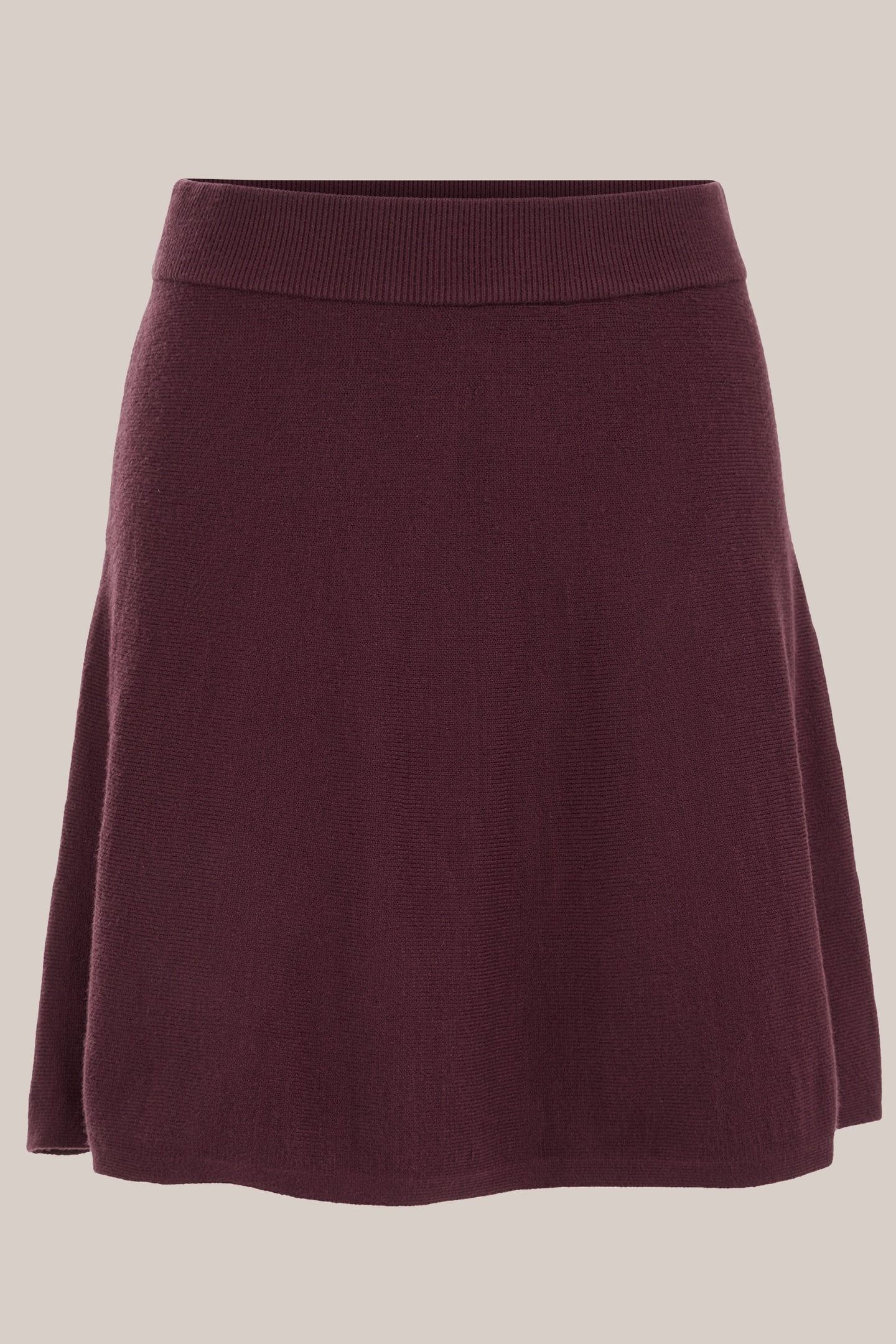 SKIRT MEDIUM LENGTH AUBERGINE 4