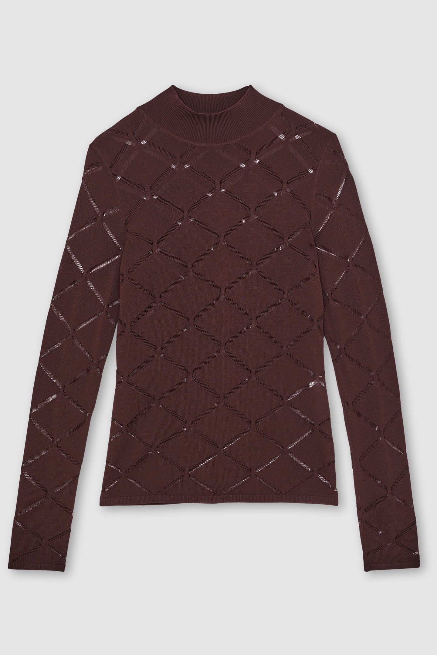 LASER CUT TOP BURGUNDY 5