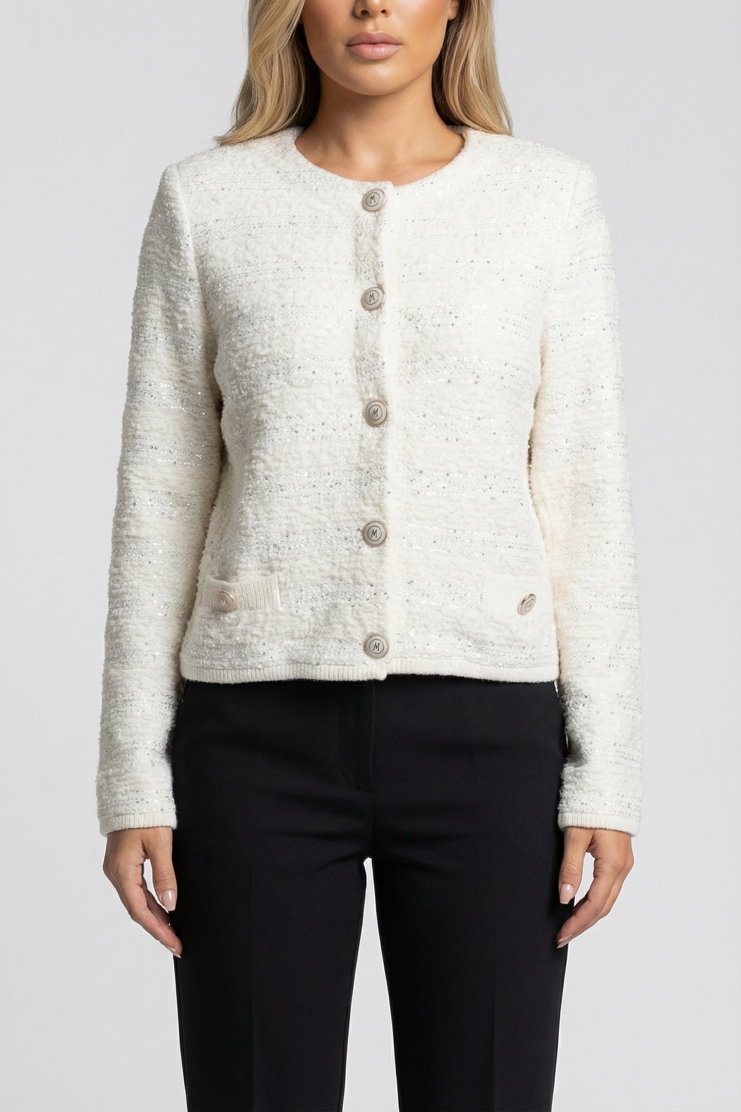 MARCIANO BY GUESS AMELIA CARDI SWEATER MACADAMIA 2