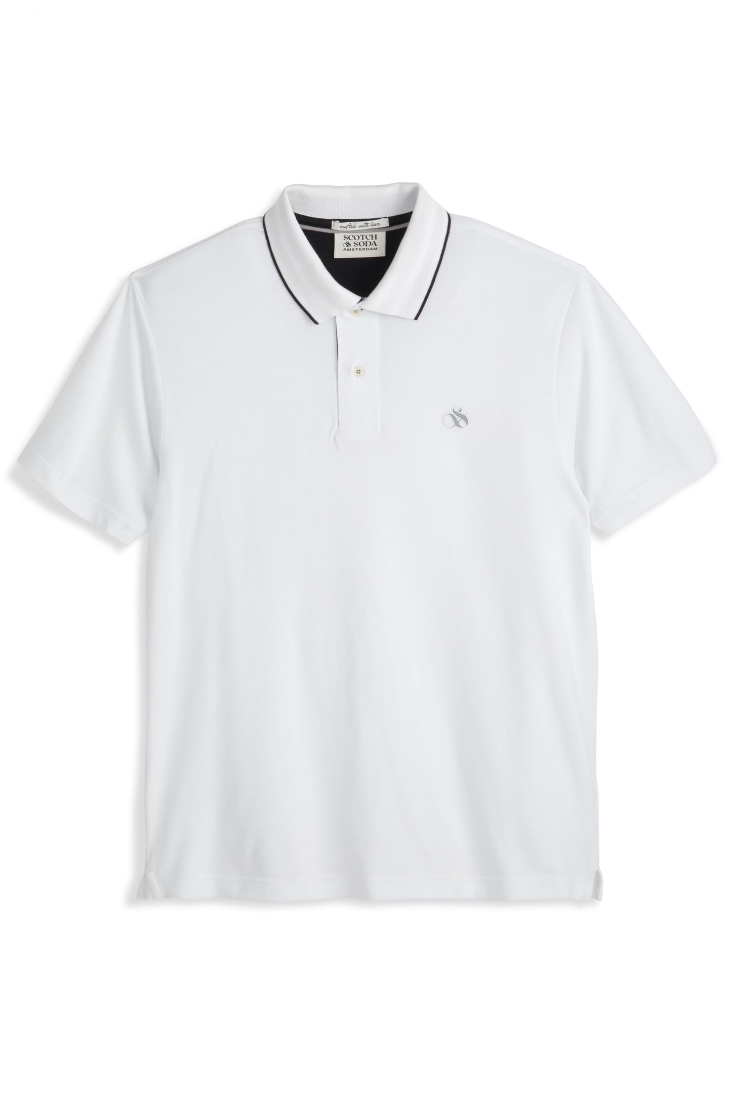 TIPPED POLO BRIGHT WHITE 1