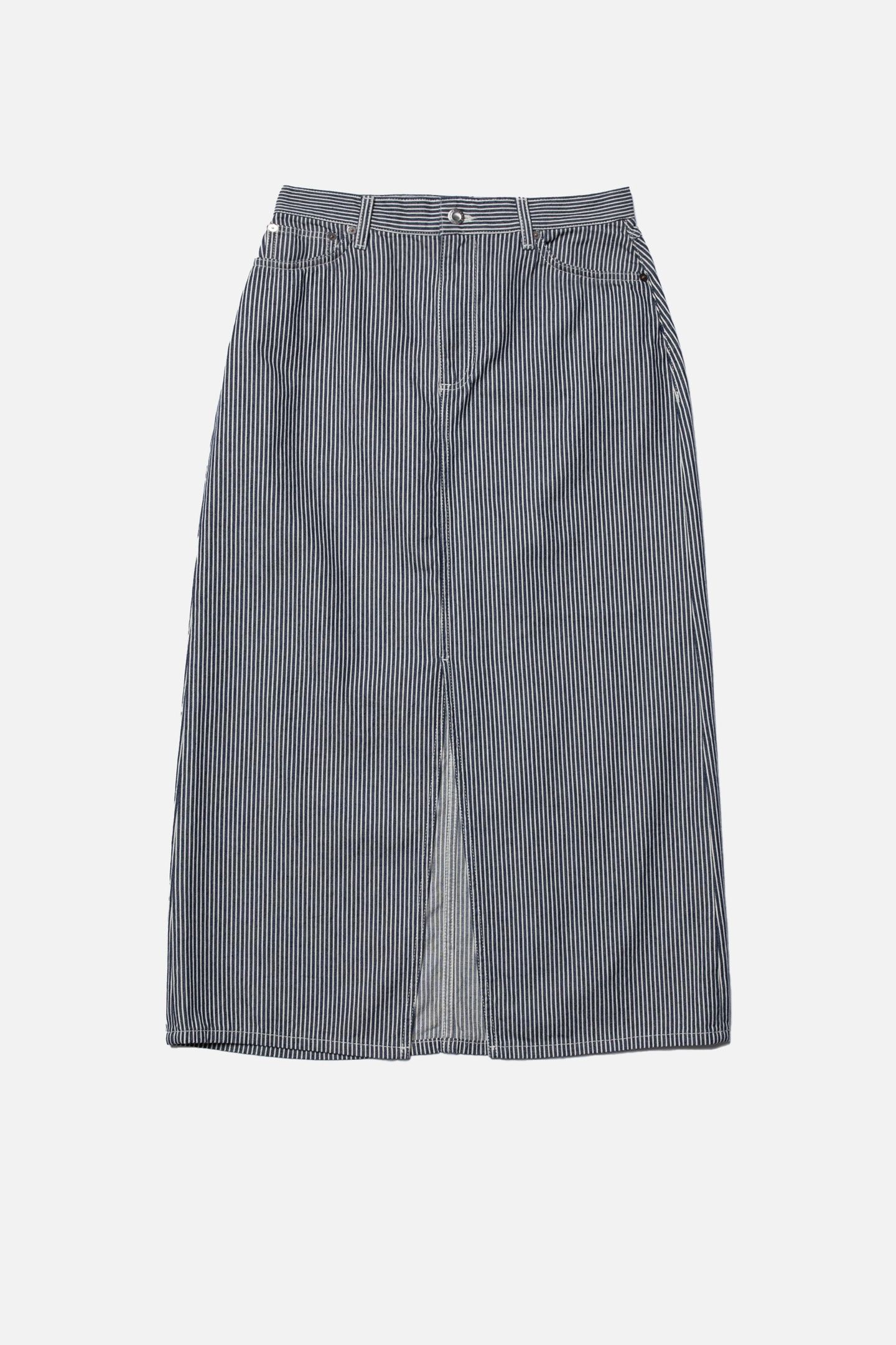 ANNA HICKORY STRIPED SKIRT BLUE 3