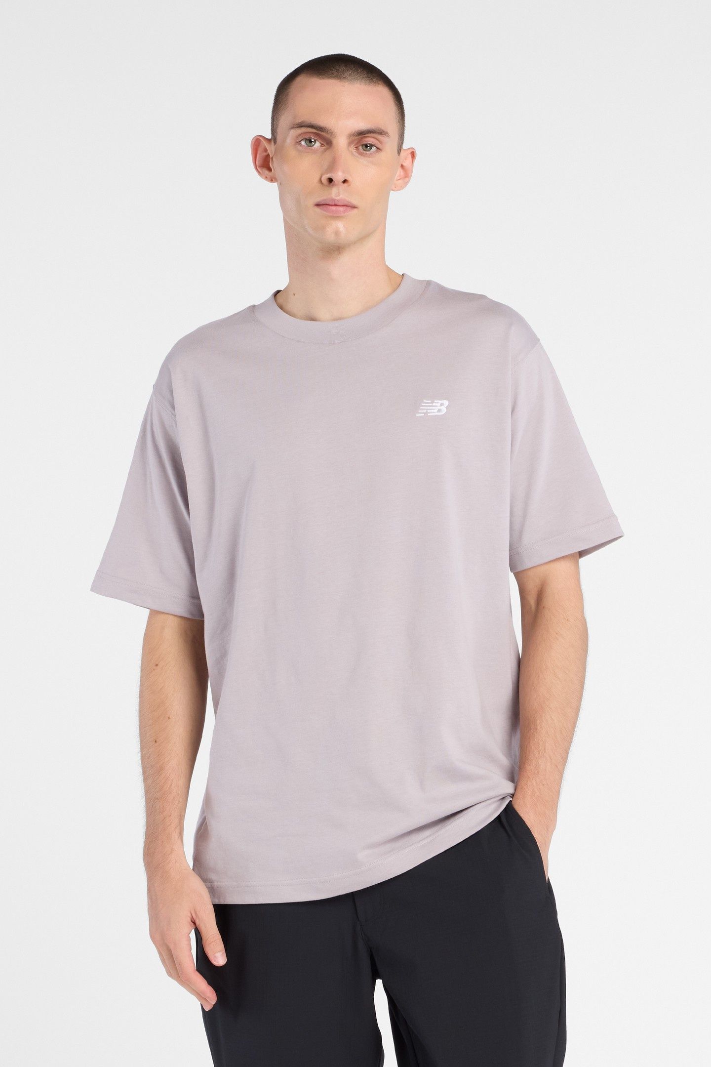 SPORT ESSENTIALS COTTON T-SHIRT TRUFFLE SALT / AFTERGLOW 1