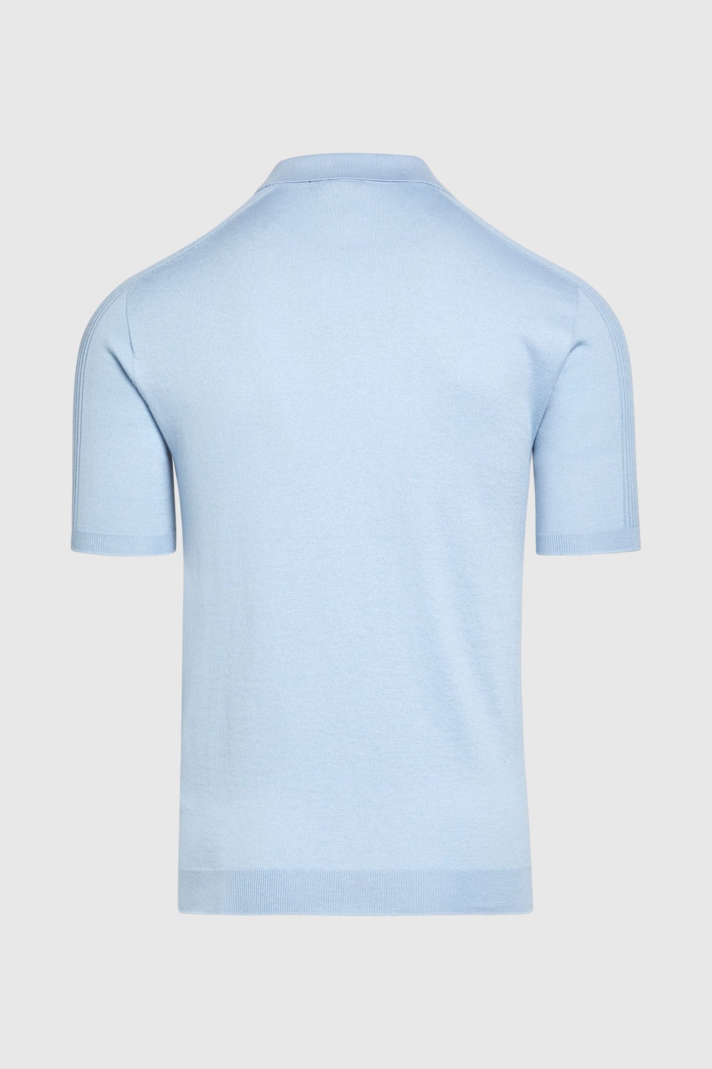 FOTOL V1.Y9.01 FLAT-KNIT-SHIRT FOG BLUE 4