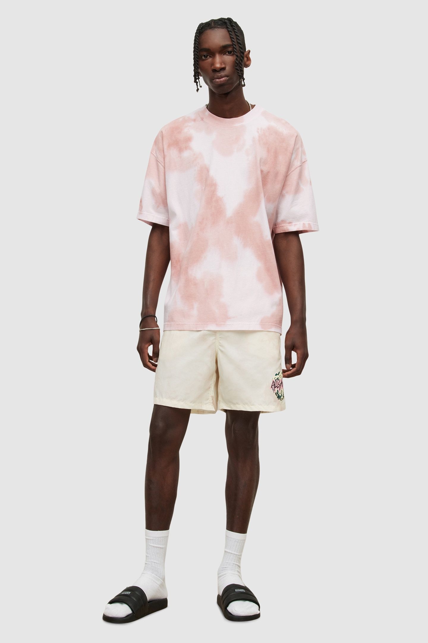 SHREDDER SWIMSHORT COASTAL WHITE/PINK 3
