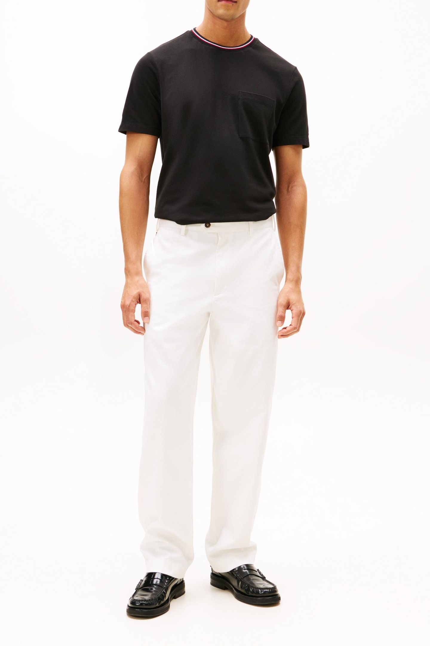 POCKET PIQUE TEE BLACK 2
