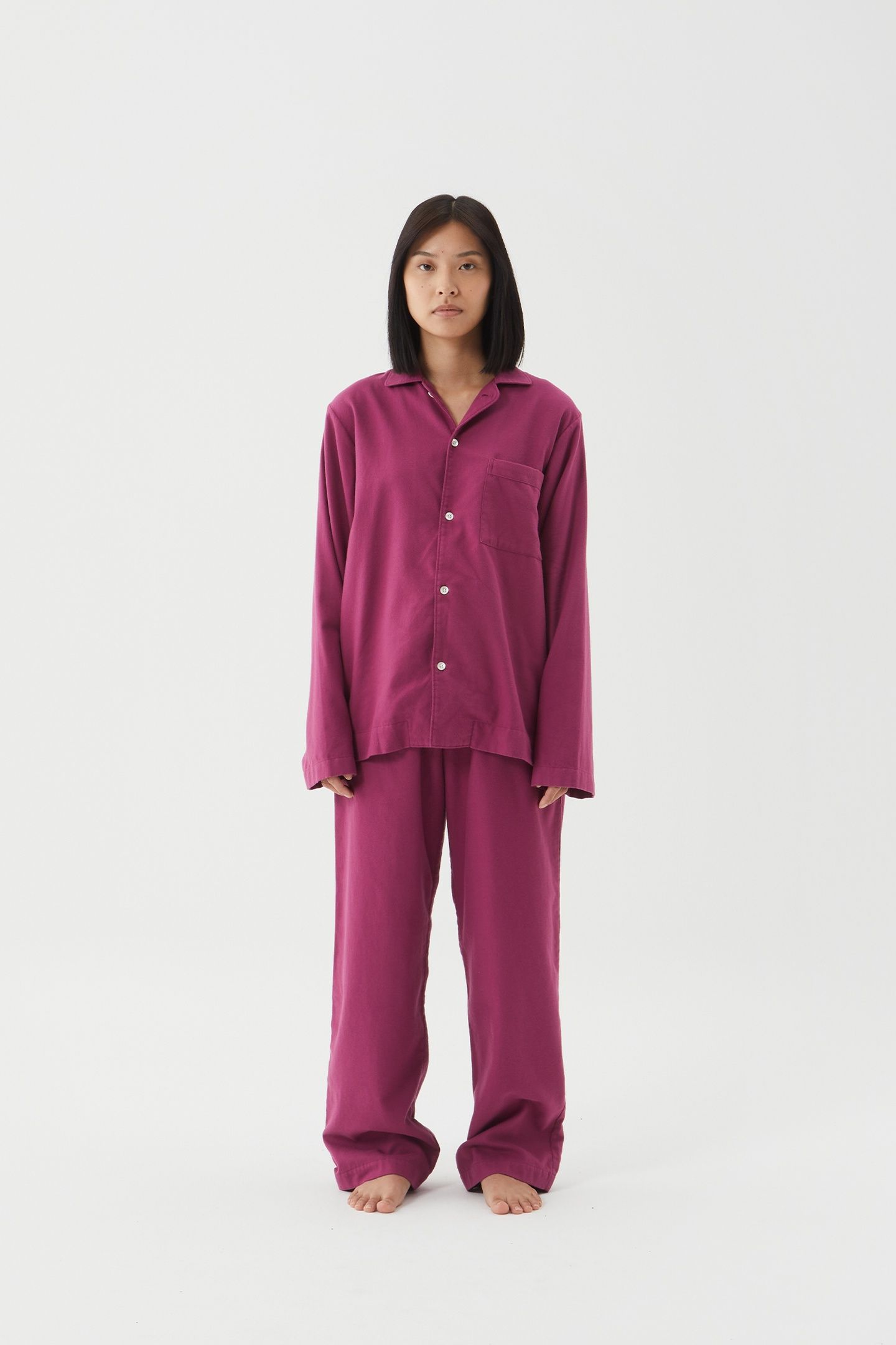 UNISEX FLANNEL, PYJAMAS SHIRT GRAPE 4
