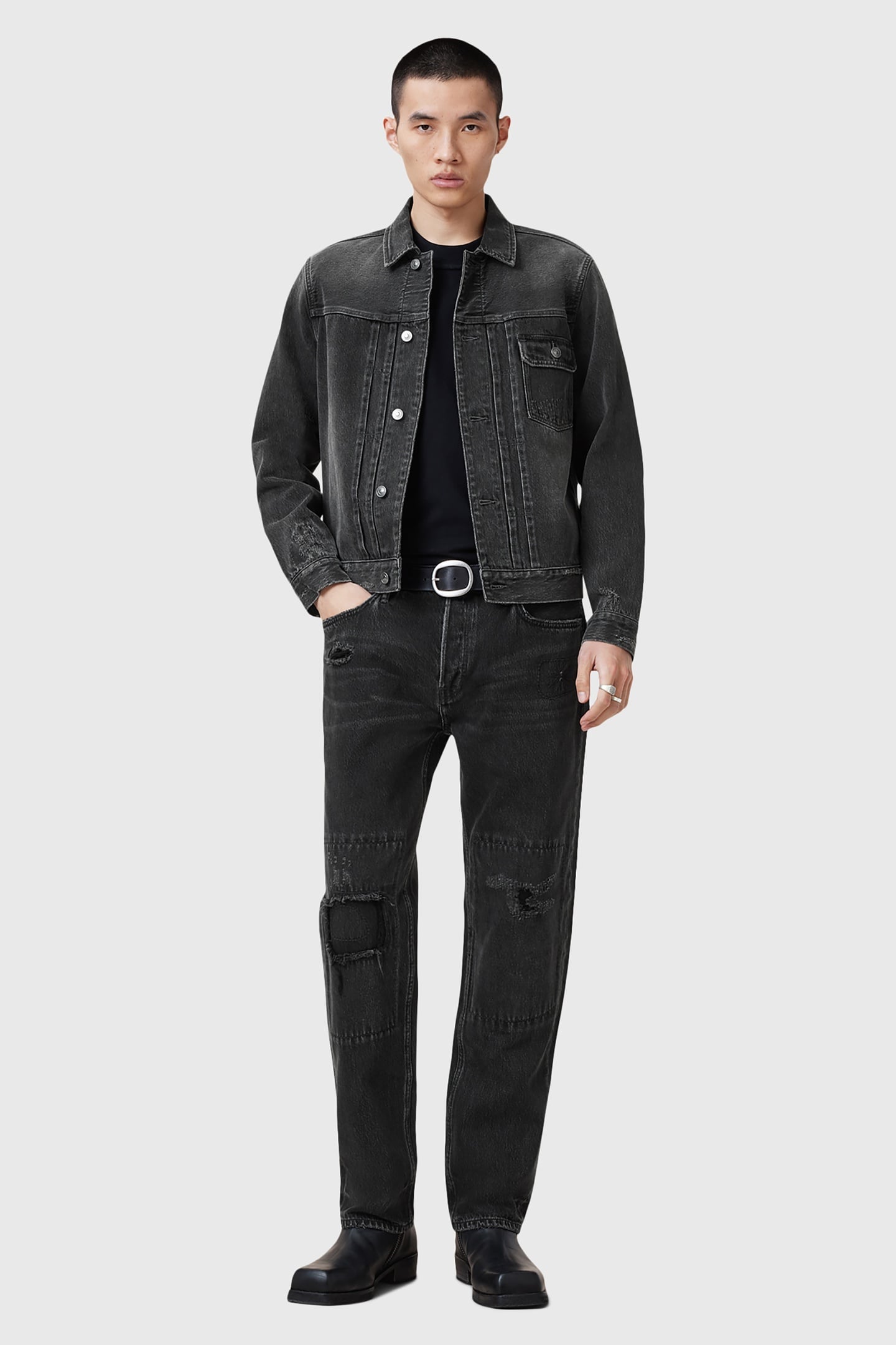 JAYGER JACKET WASHED BLACK 1