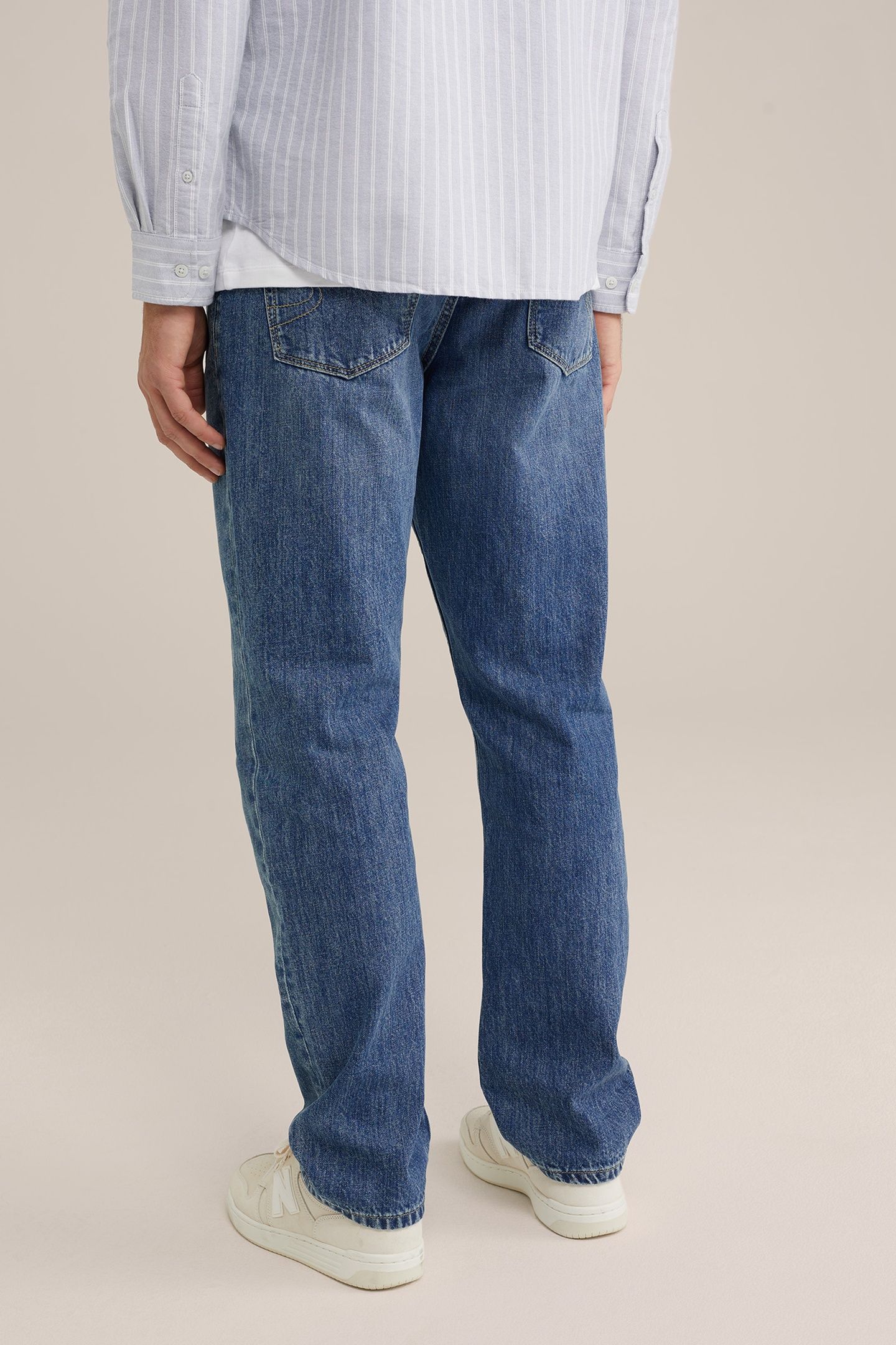 5-POCKET MID WAIST DARK BLUE 2