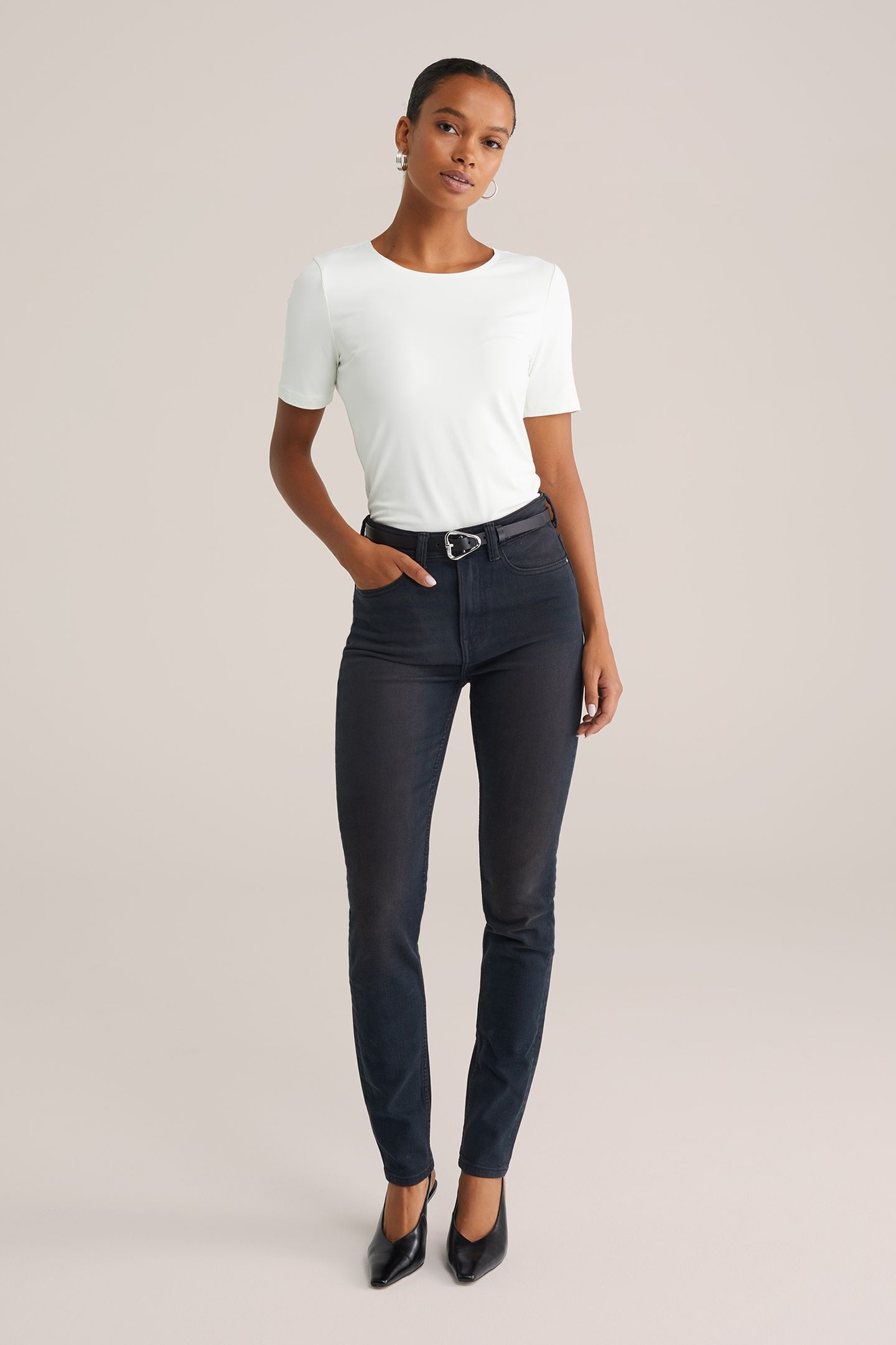 5-POCKET HIGH RISE BLACK 4