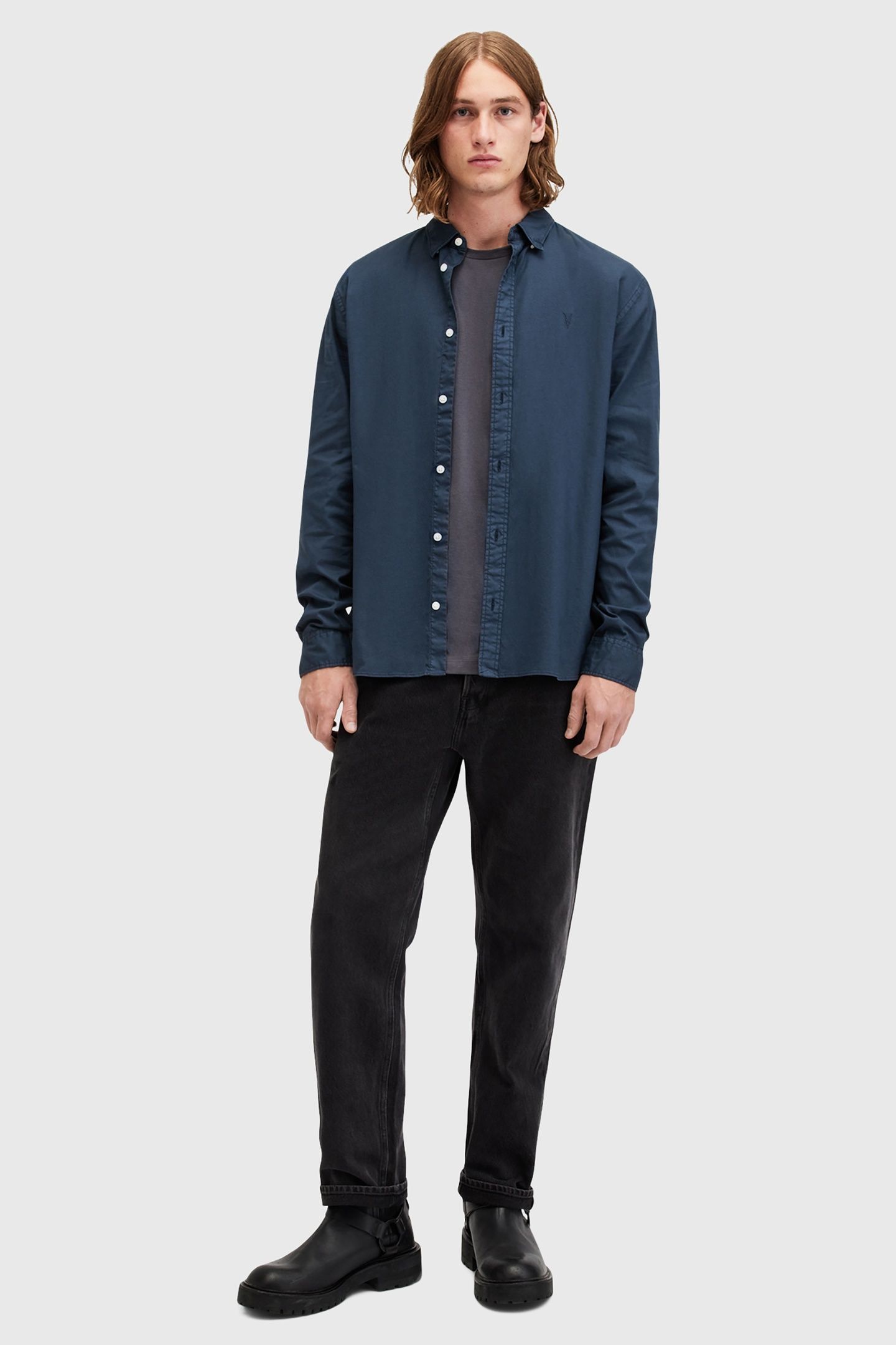HAWTHORNE LS SHIRT GARNET BLUE 3