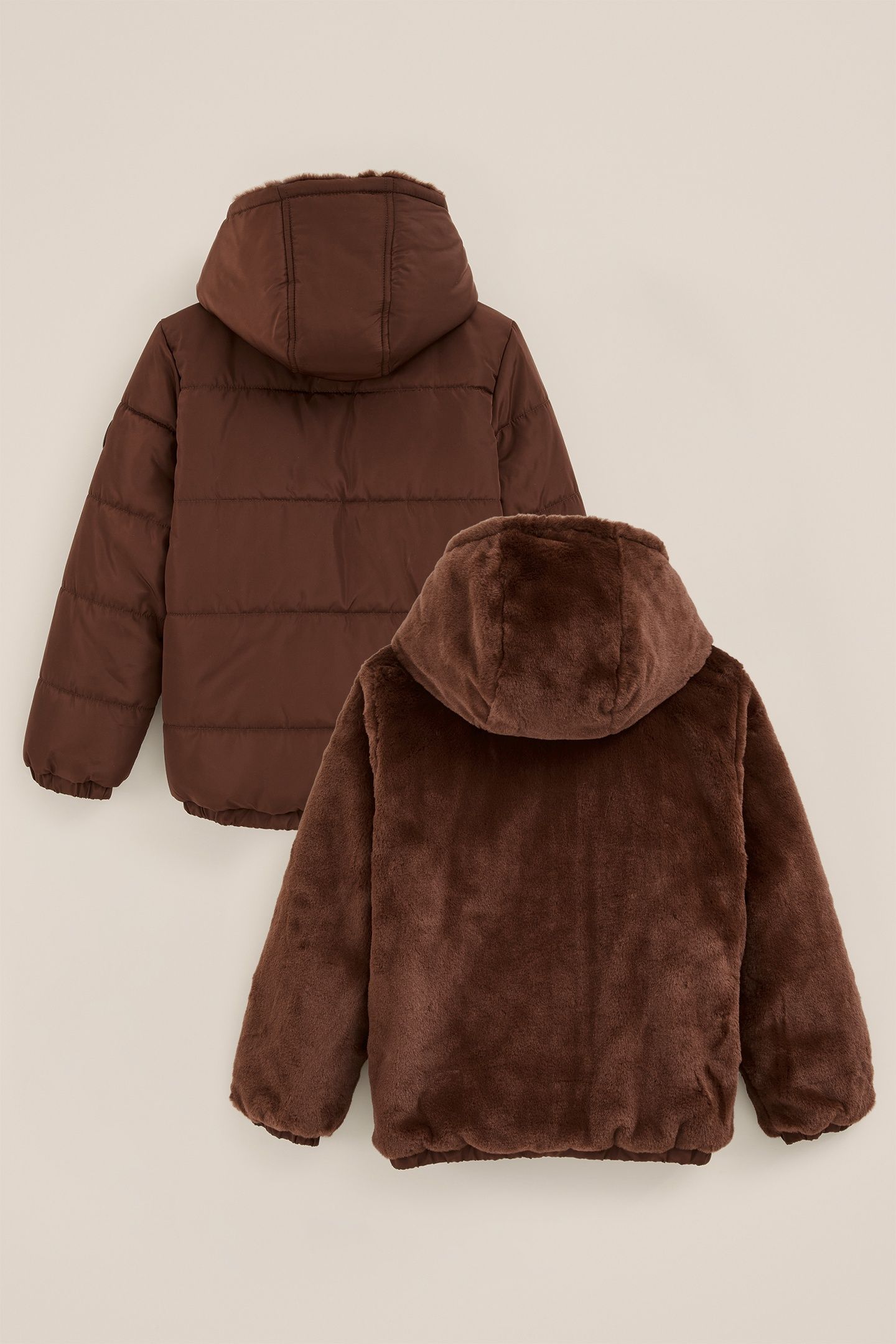 JACKET REVERSIBLE BOMBER DARK BROWN 4