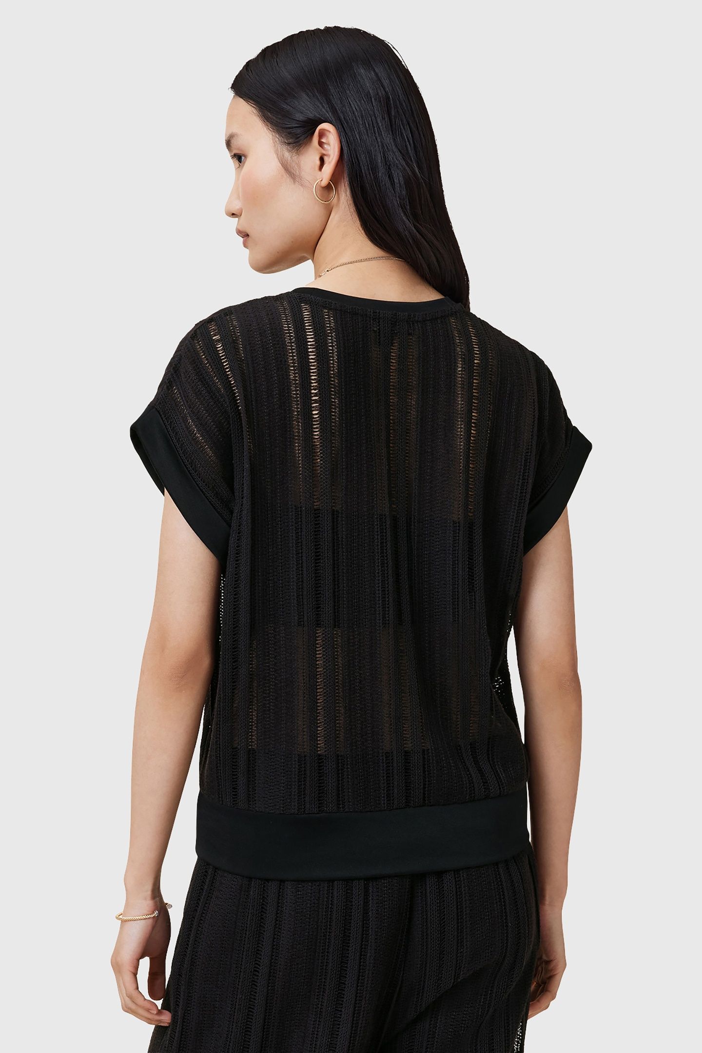 GIANA CROCHET TANK BLACK 5