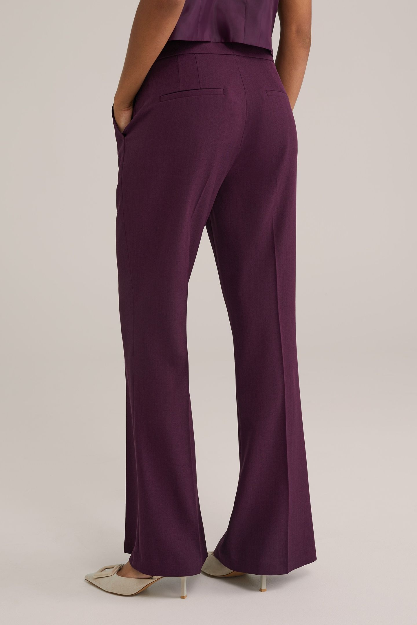 TROUSER AUBERGINE 2