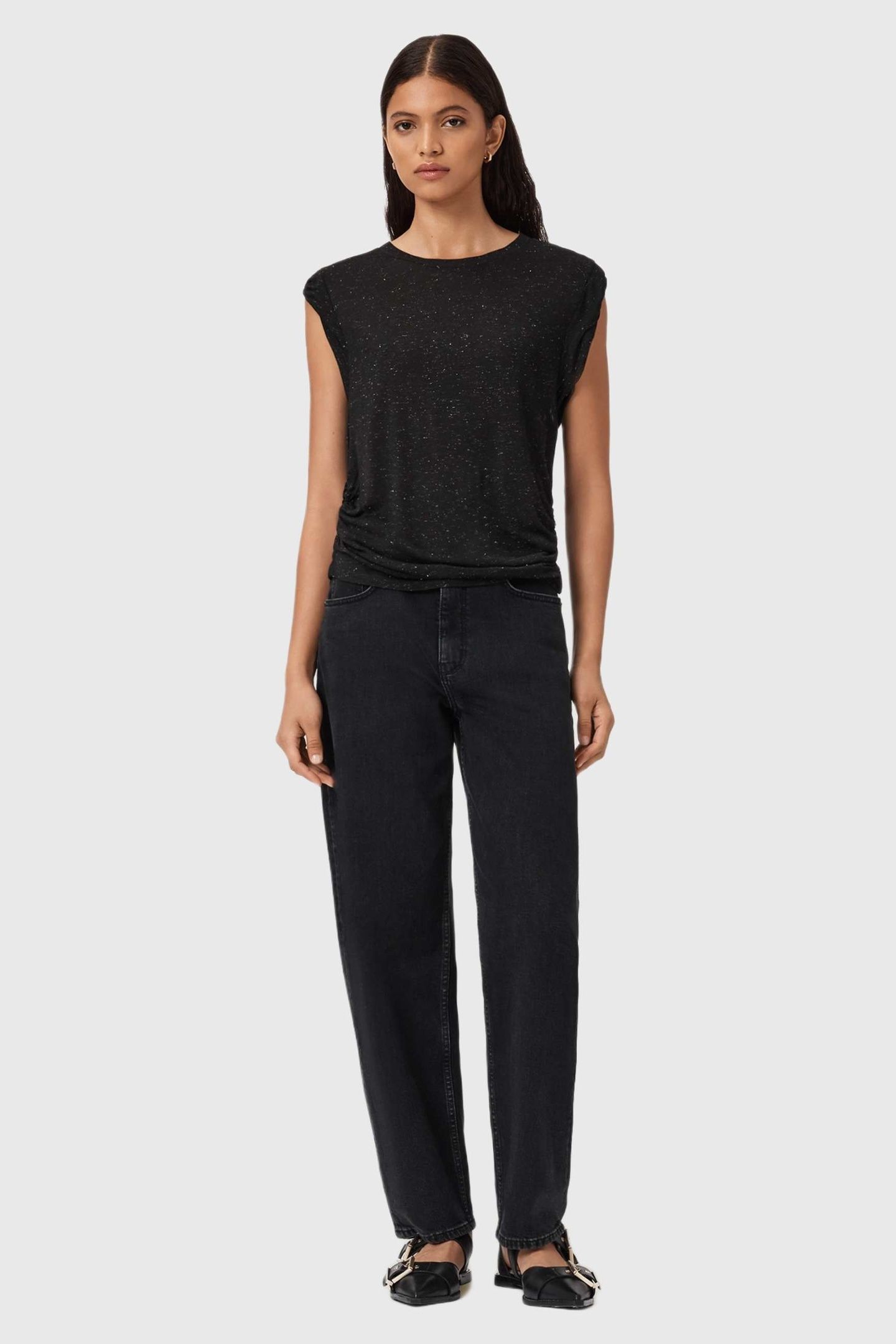 WEST SHIMMER TANK BLACK 3
