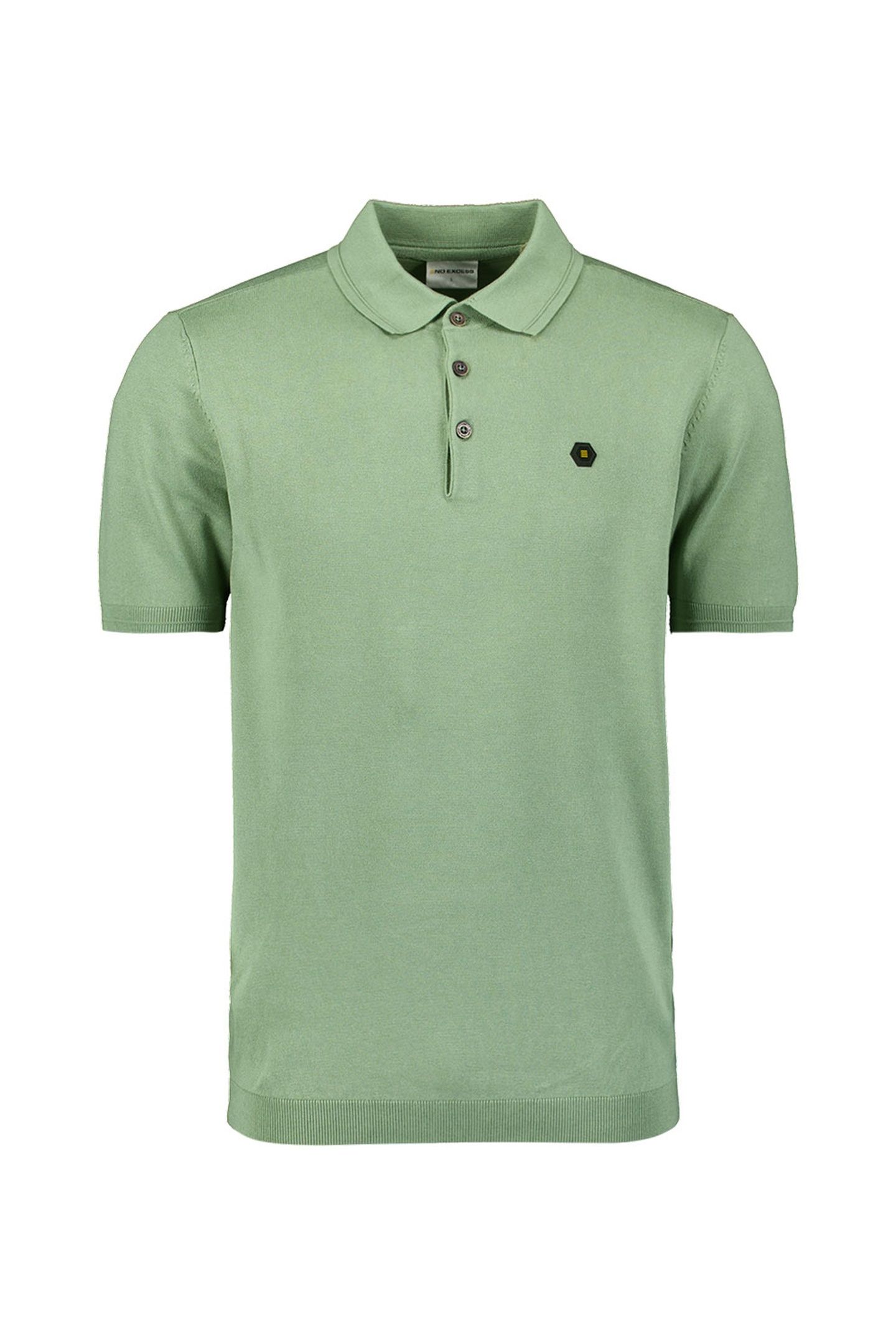 PULLOVER SHORT SLEEVE POLO BUTTON SOLID GREEN 3