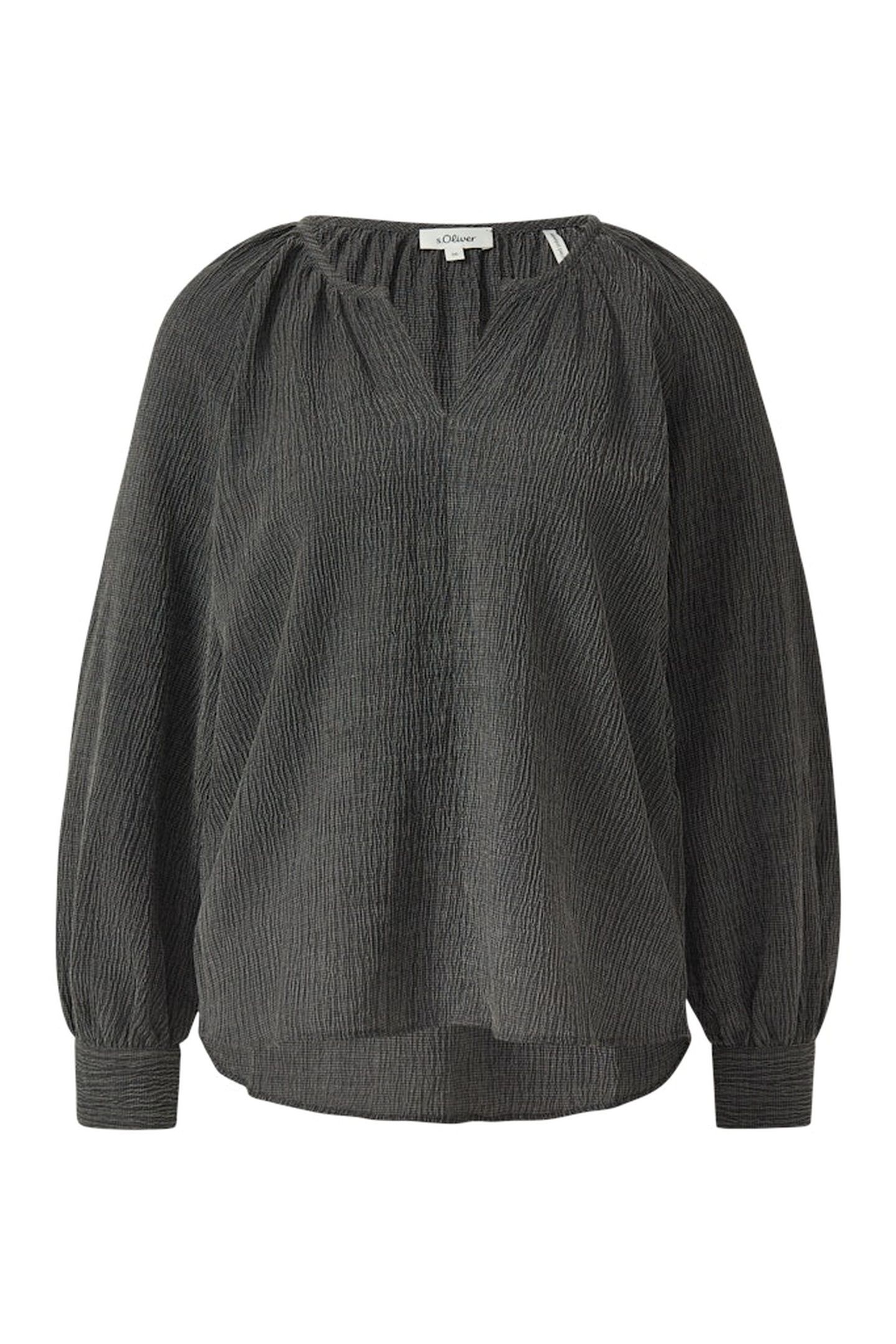 S.OLIVER BLOUSES GREY/BLACK 4