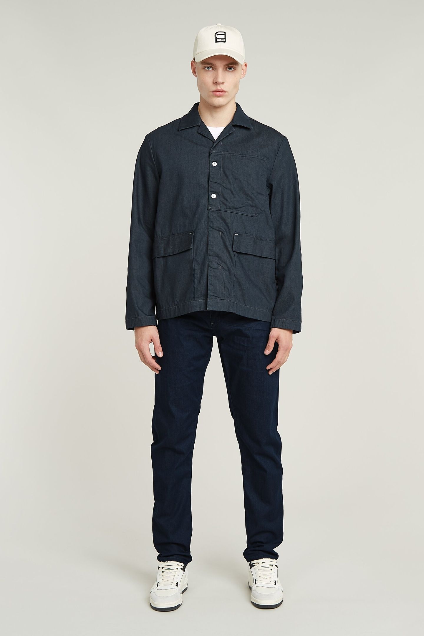 MARSEILLE BLAZER RAW DENIM 1