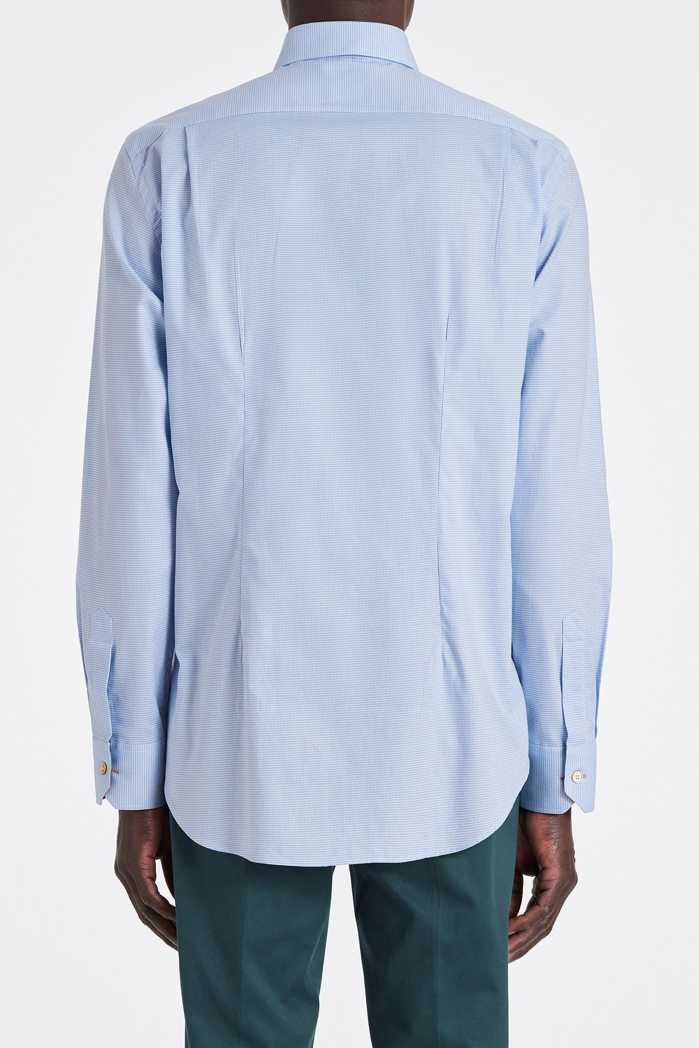 S/C TAILORED FIT SHIRT BLUE 4