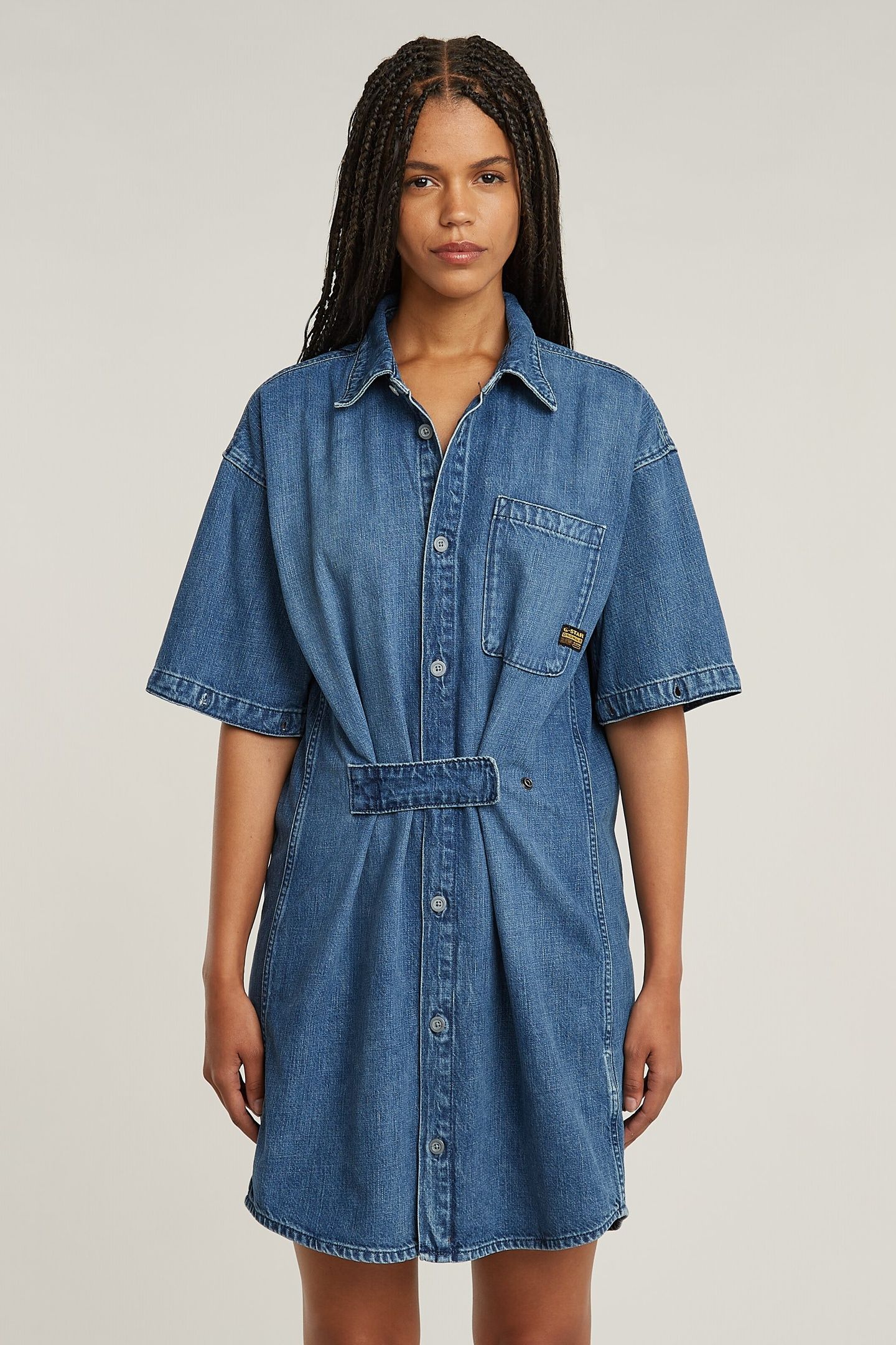 MODULAR SHIRT DRESS L/S FADED EVERGLADE 2