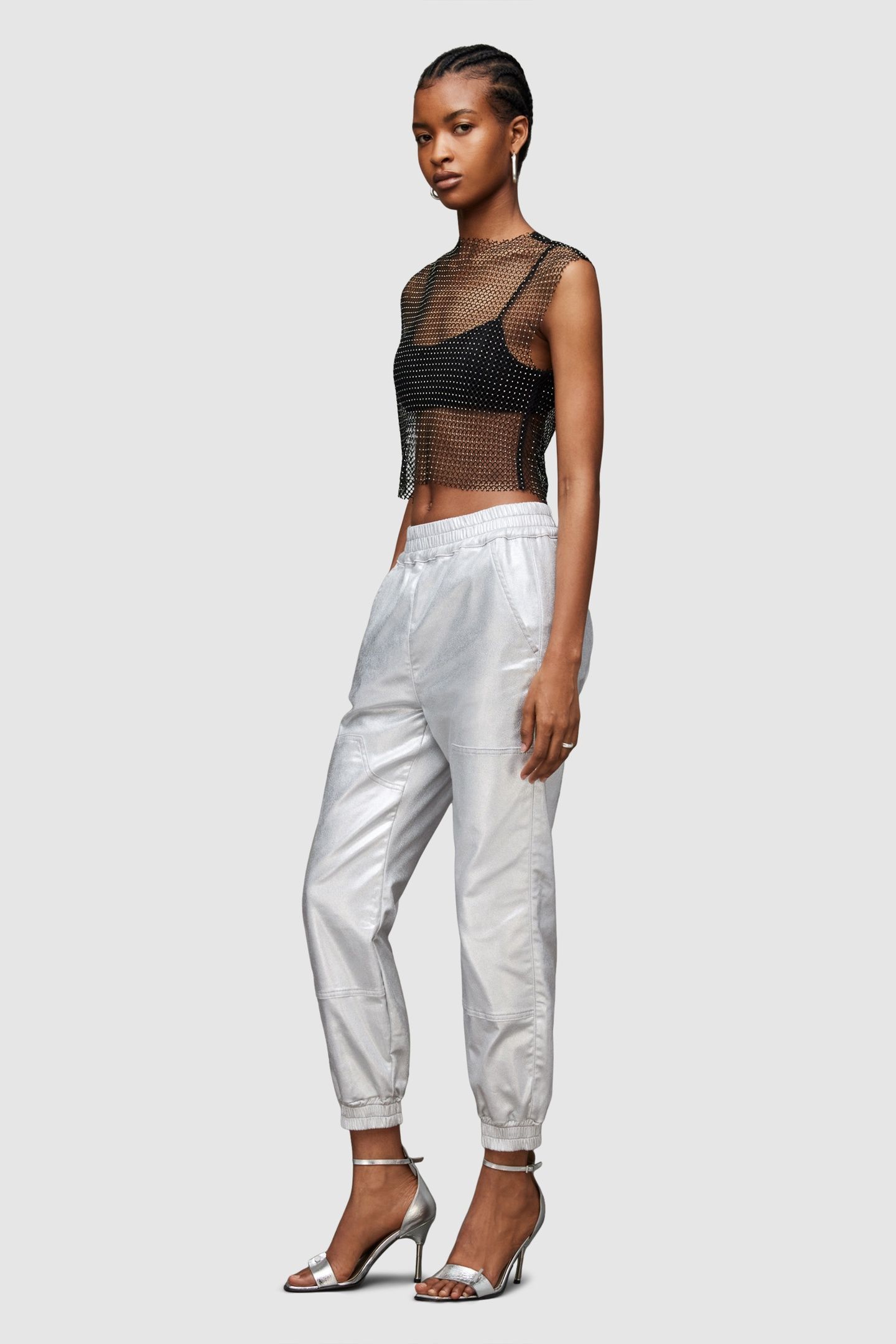 YARA COATED JOGGER SILVER 4