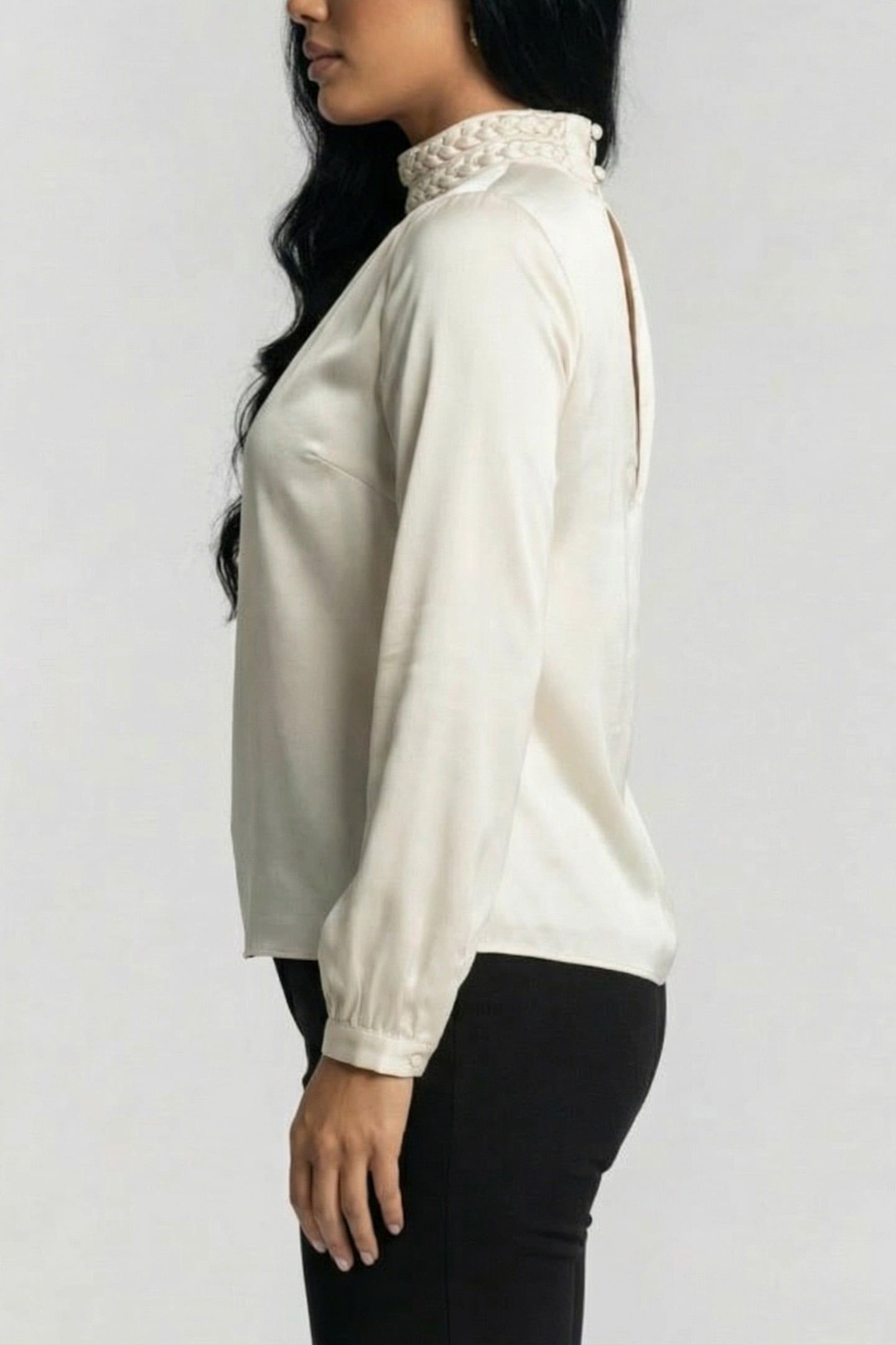 MARCIANO BY GUESS ALIZA TOP MACADAMIA 3