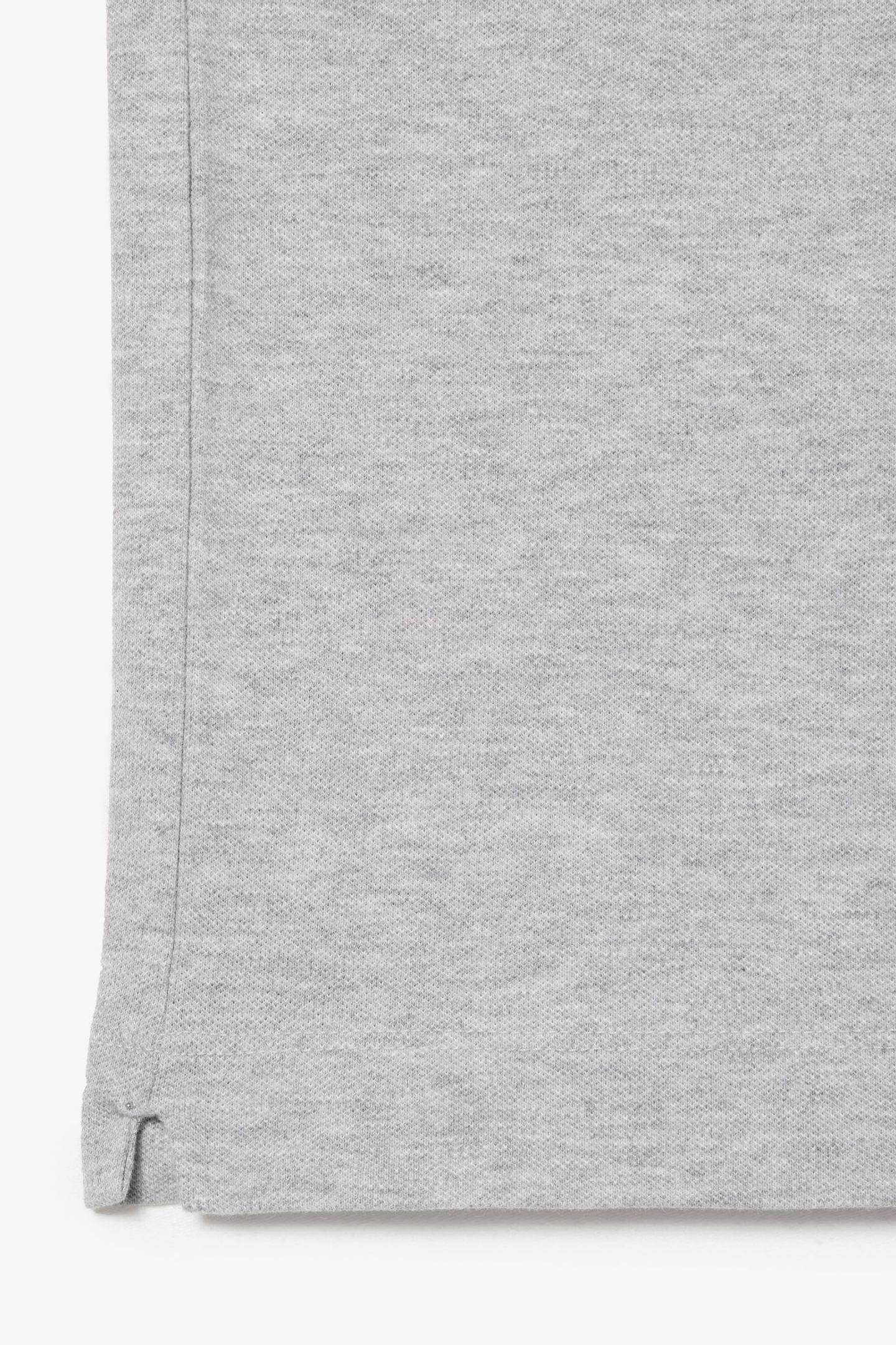 LONG SLEEVE POLO SILVER CHINE 7