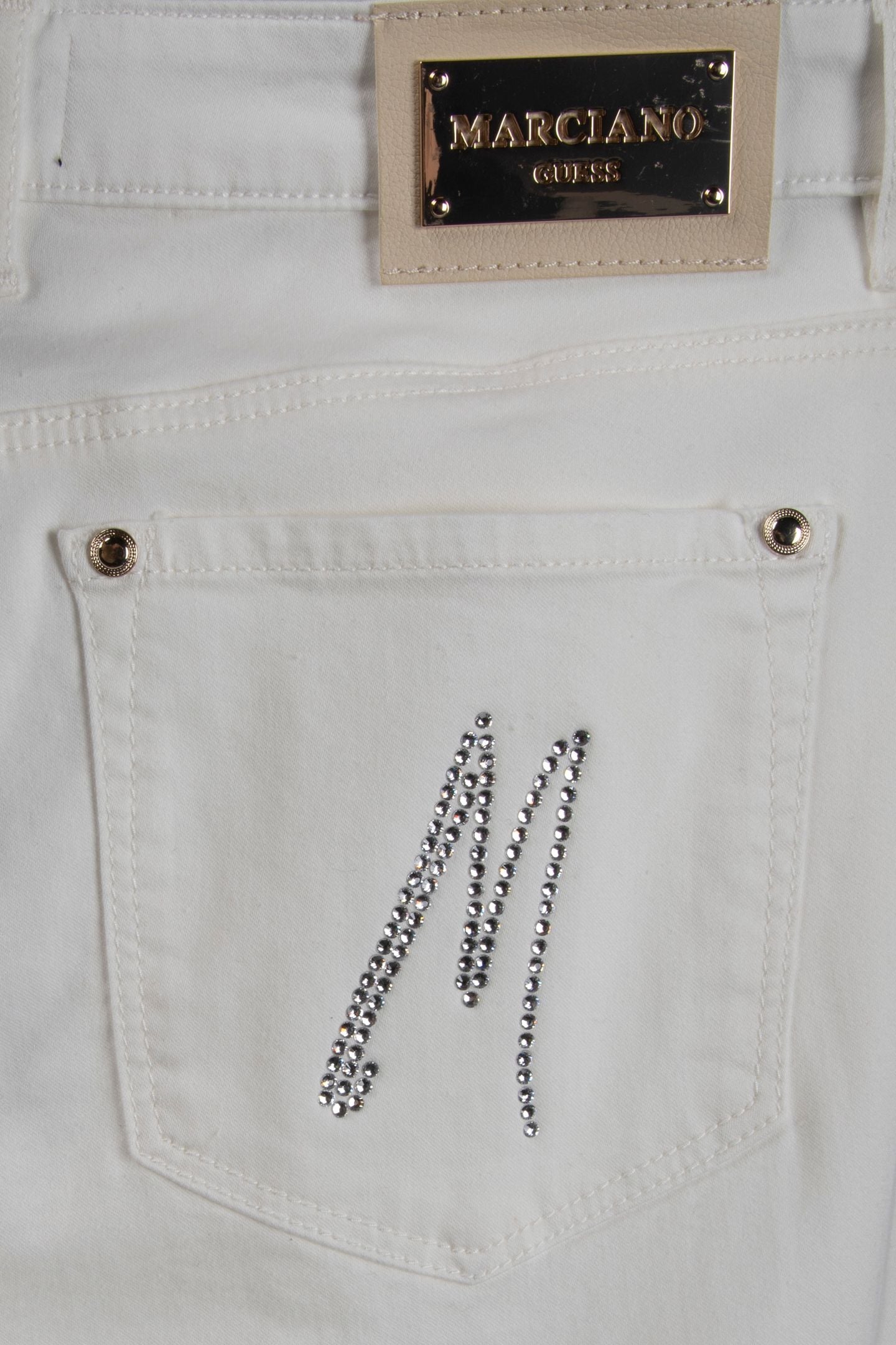 MARCIANO BY GUESS NEW KAYLA DENIM MACADAMIA MULTI 4