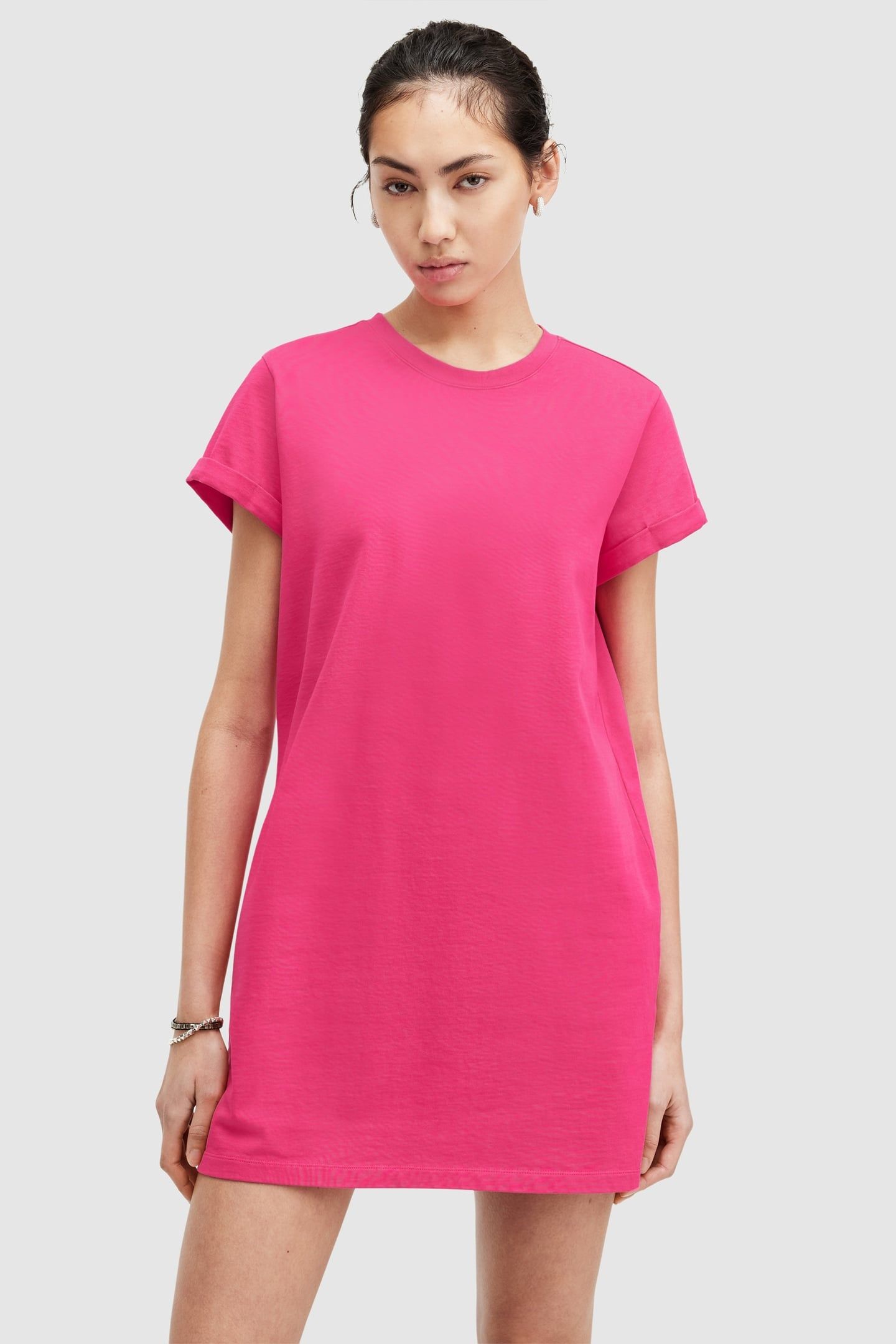 ANNA MINI DRESS NEON PINK 1