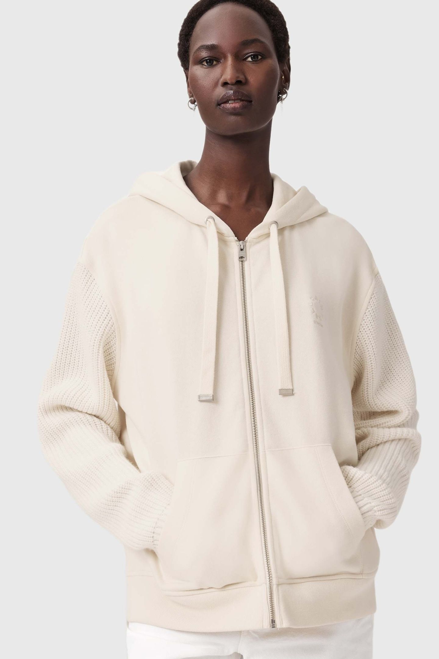 AMPHIE KNIT HOODY TOFU WHITE 6
