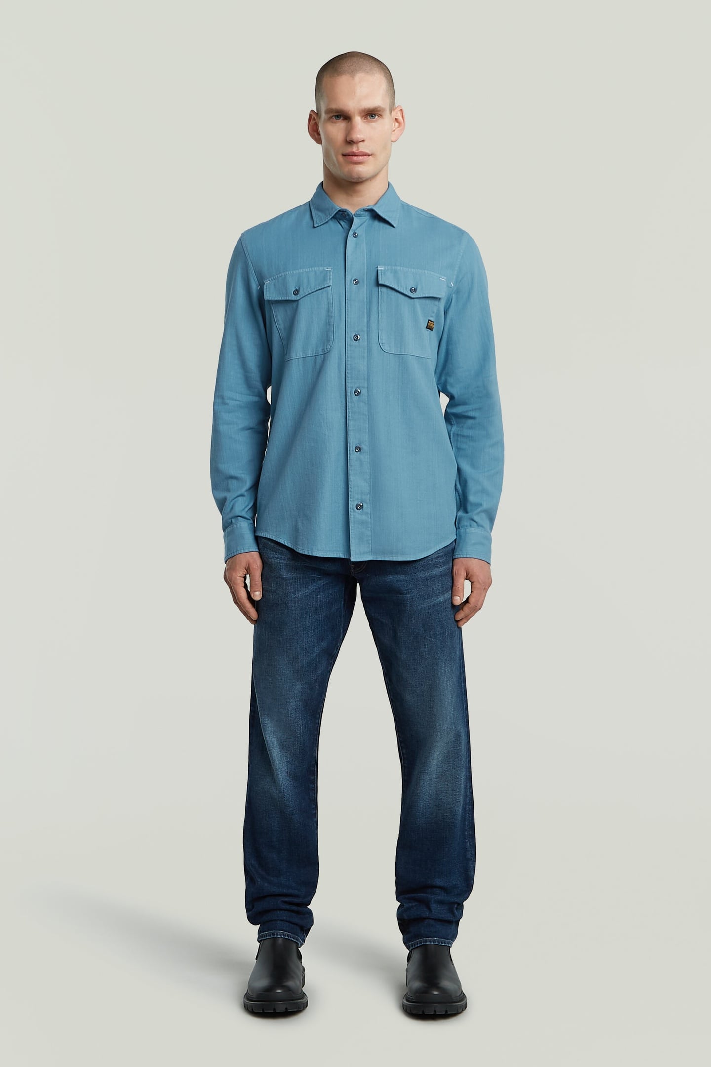 MARINE SLIM SHIRT L/S NIAGARA GD 1