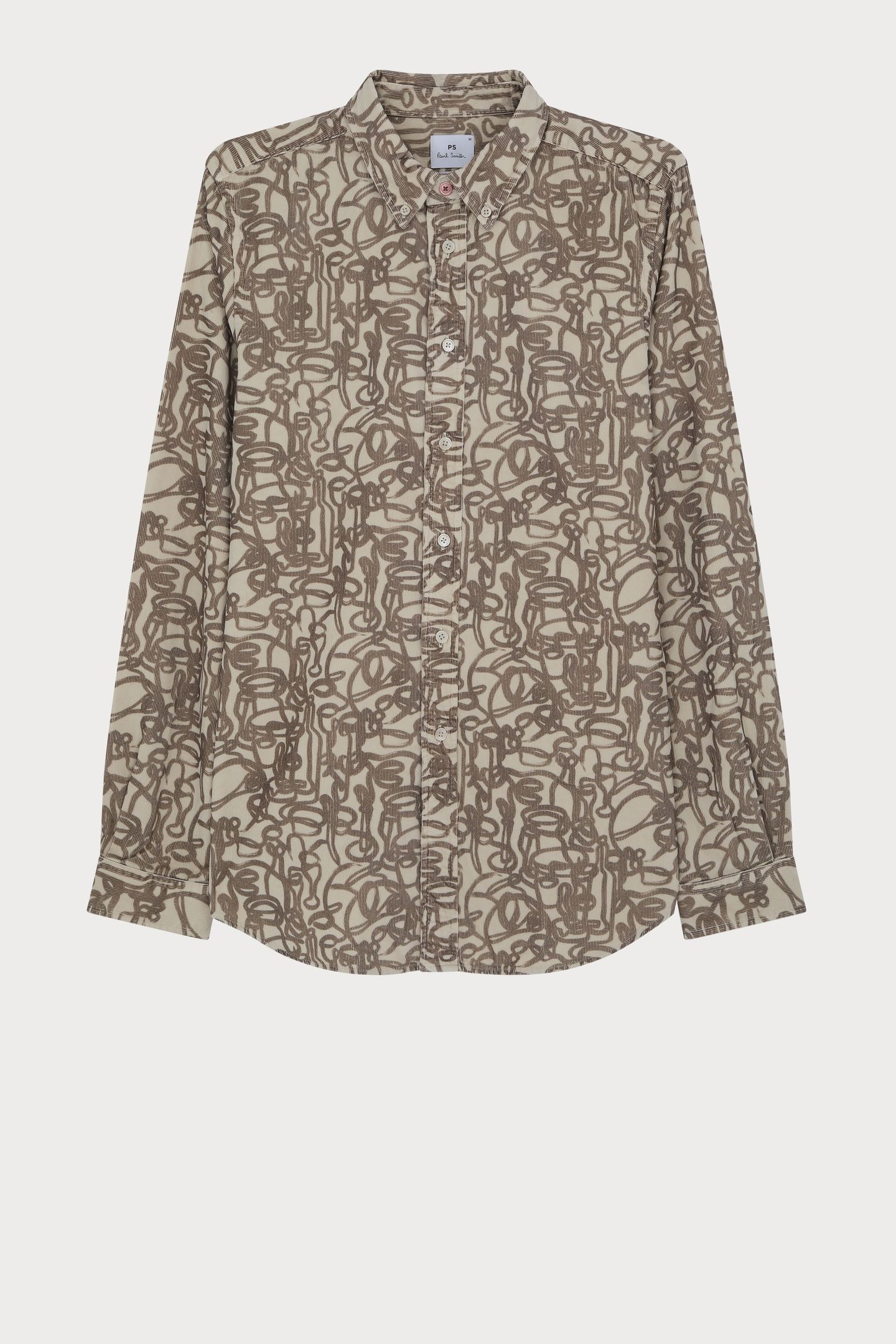 LS TAILORED FIT SHIRT BD COL LIGHT BEIGE 4