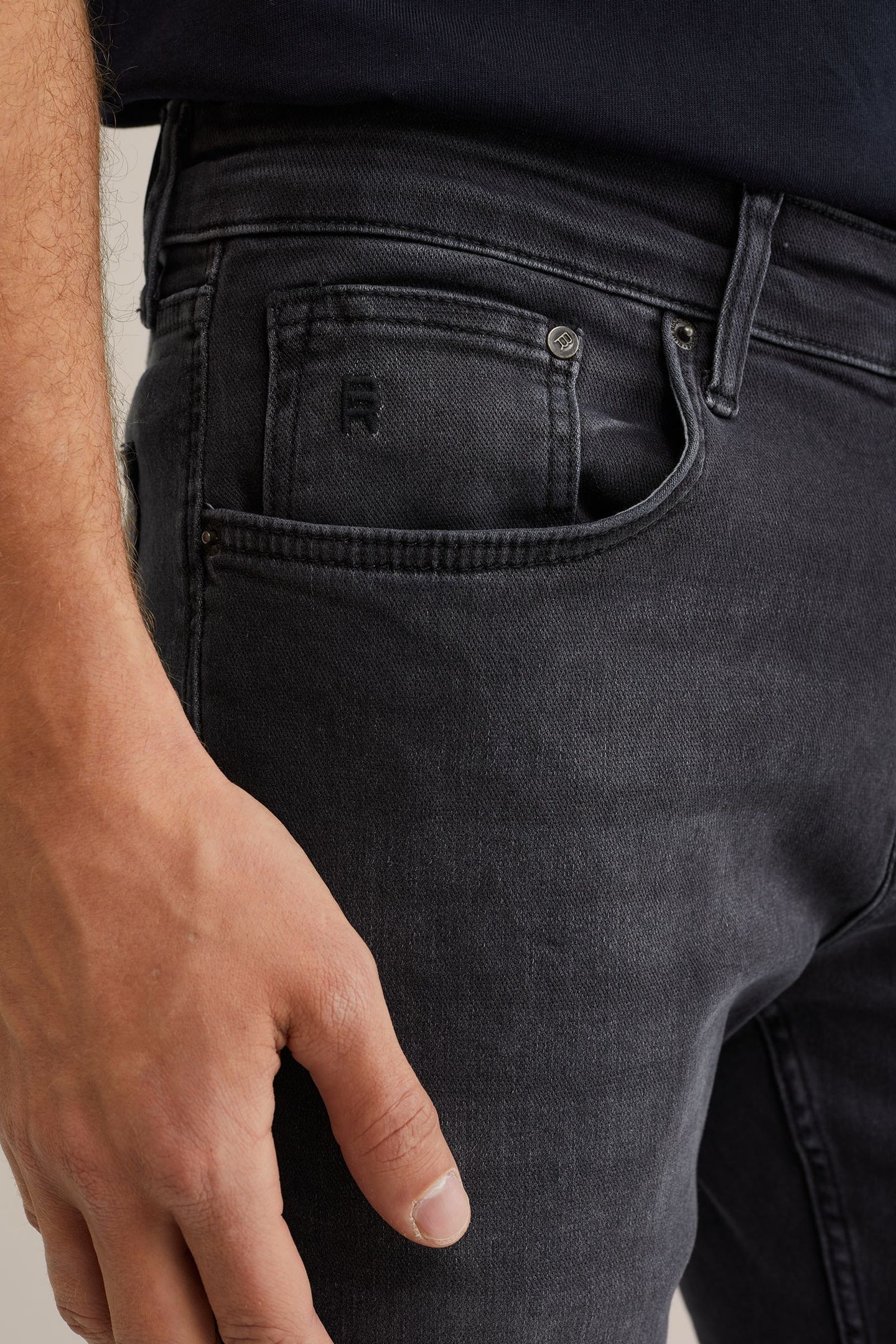 5-POCKET MID WAIST BLACK 5