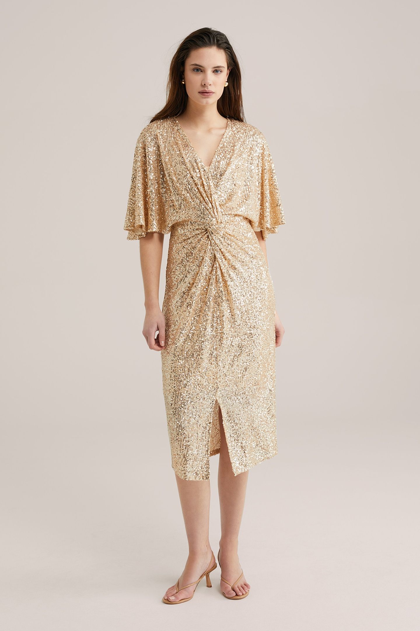 DRESS MID LENGTH GOLD 2