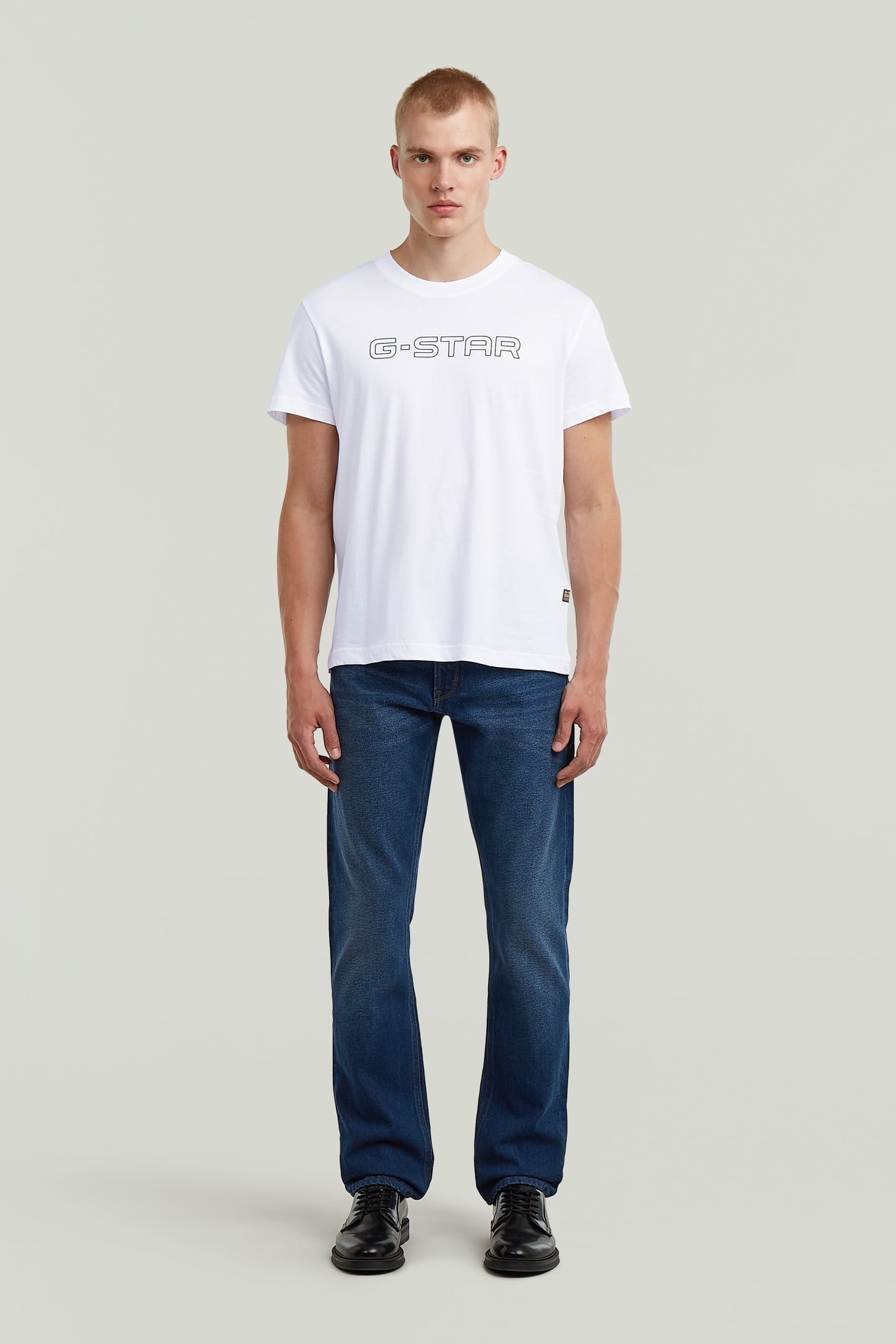 MOSA STRAIGHT JEANS WORN IN DUSK BLUE 1