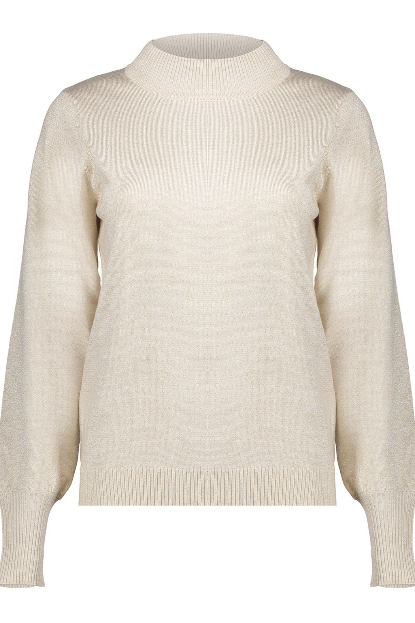 PULLOVER BASIC TURTLE LUREX OFF-WHITE/GOLD 1