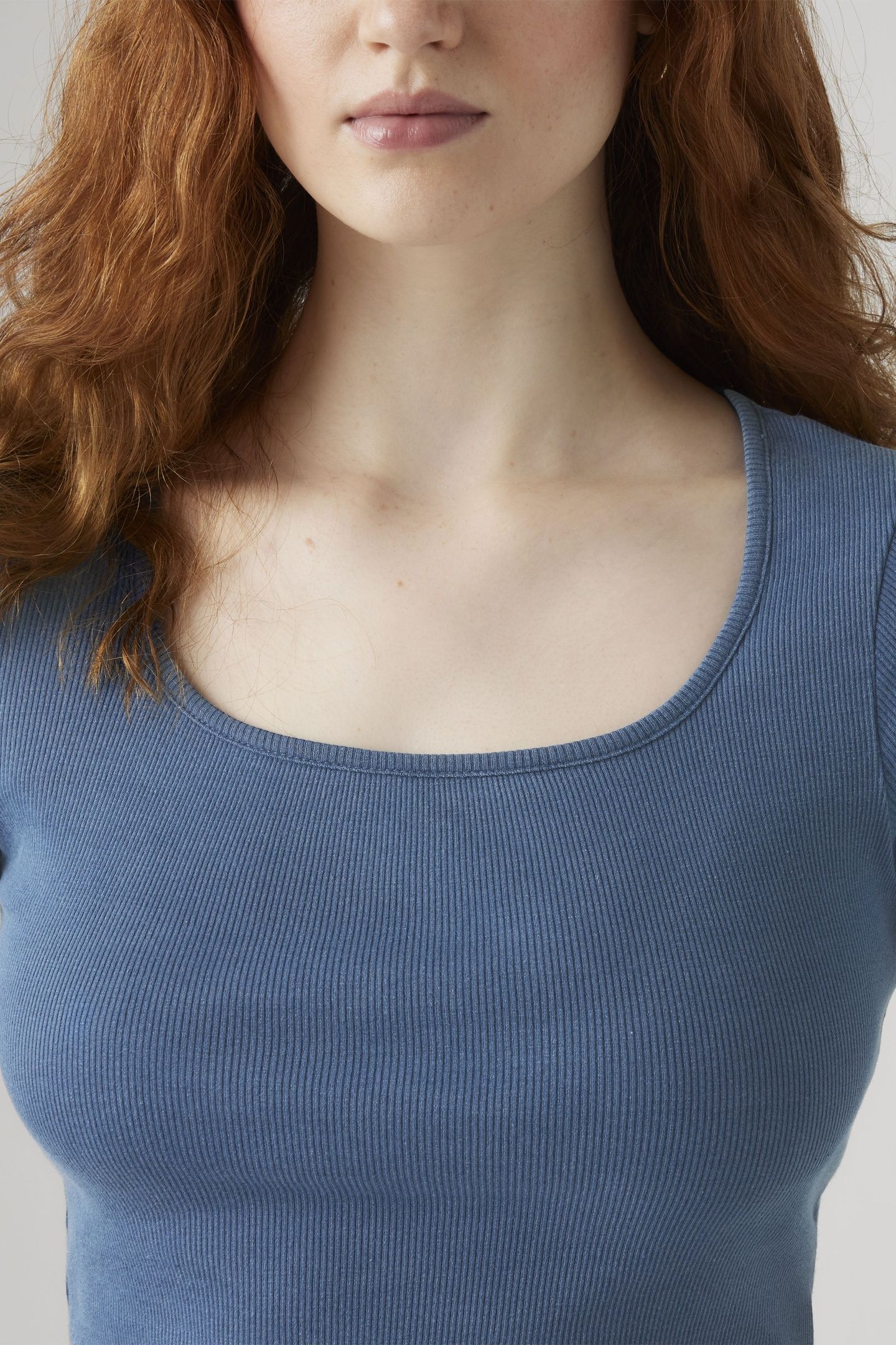 ESSENTIAL SQUARE NECK TEE BLUE 6