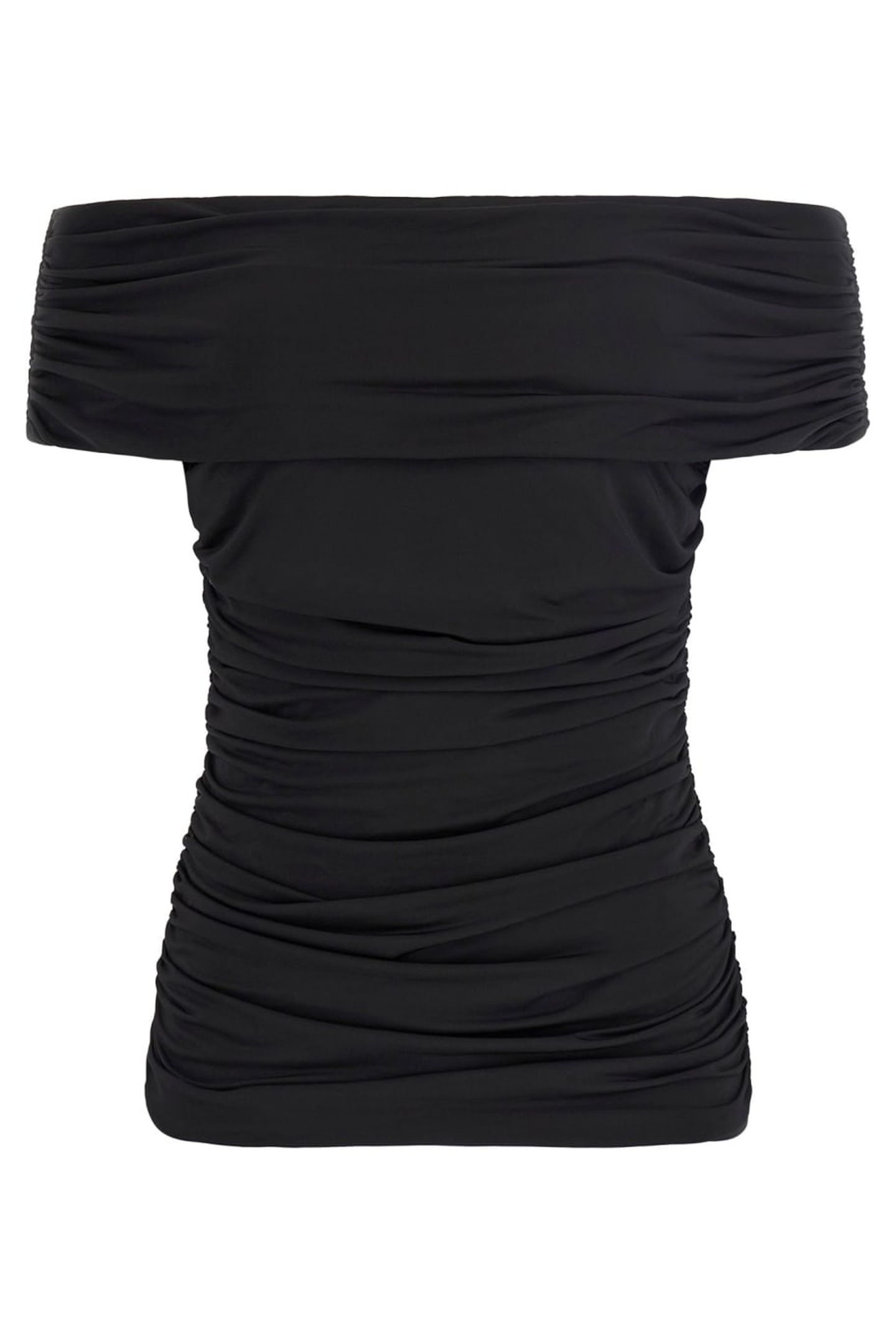MARCIANO BY GUESS ALVA OFF SHOULDER TOP JET BLACK 2