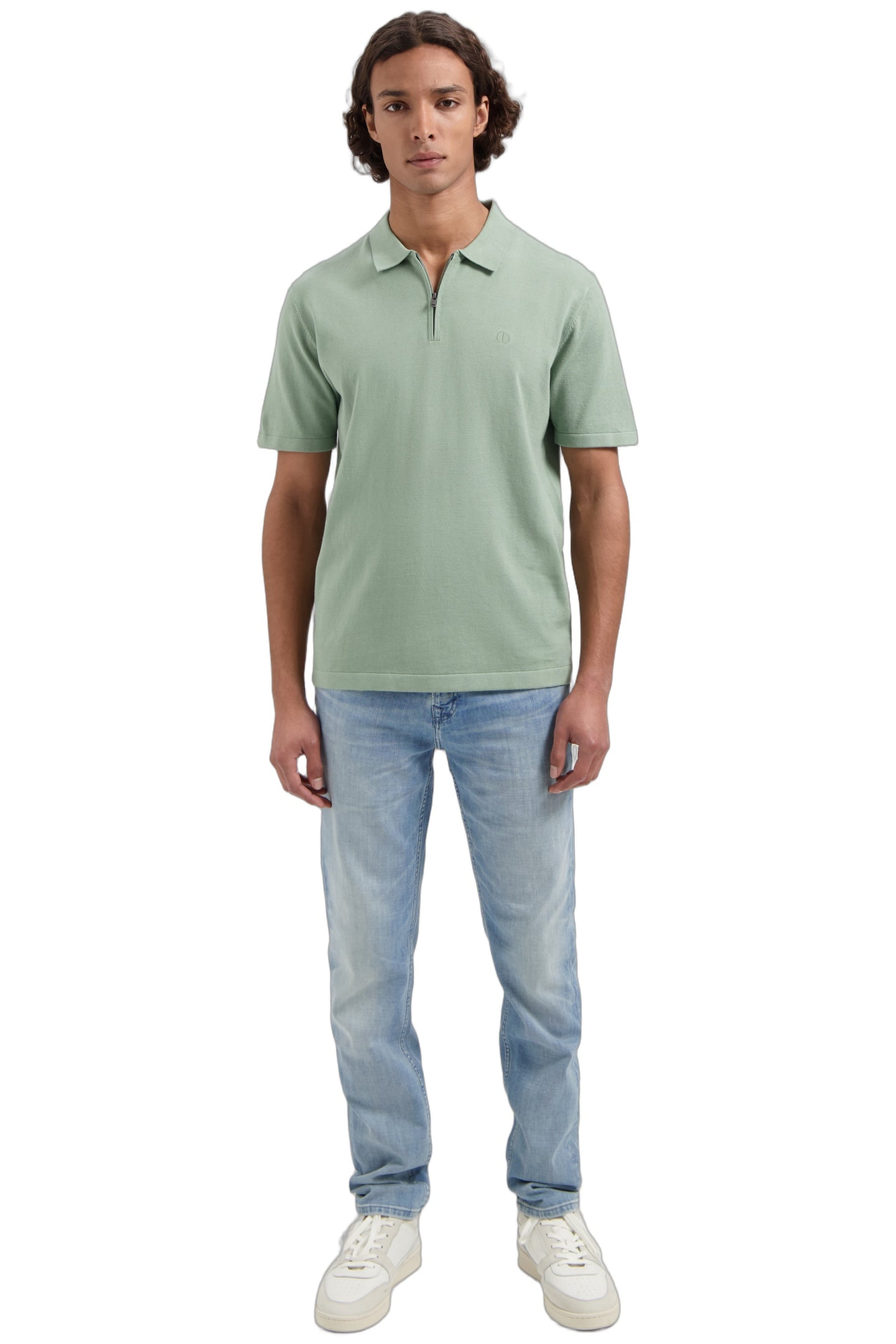 DS-DORIAN ZIP POLO LILY PAD 3