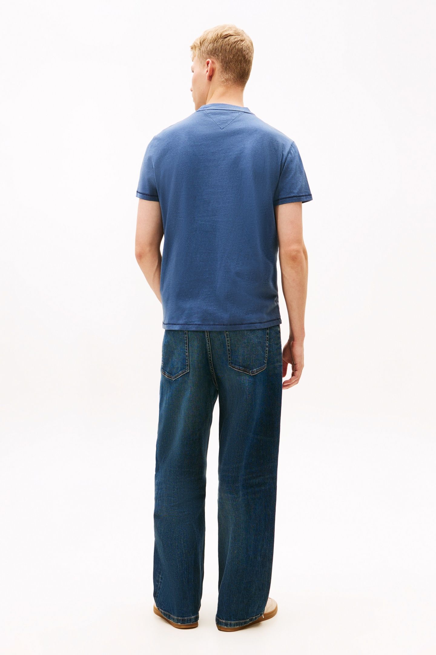 ARCH LOGO TEXTURED T-SHIRT DARK NIGHT NAVY 3