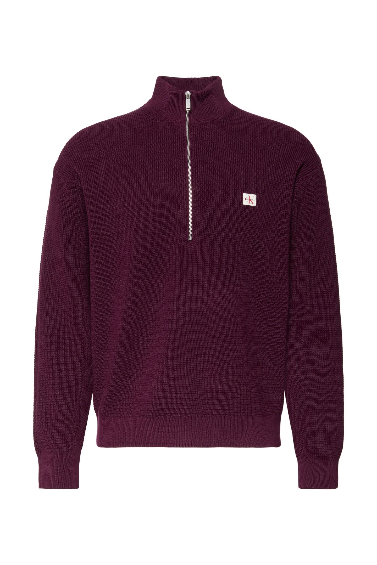 LS EZ COTTON WAFFLE SWEATER PASSION PLUM 4