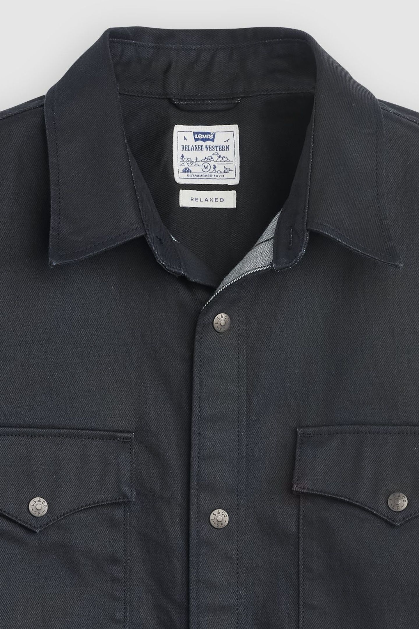 RELAXED WESTERN SHIRT BLACK 4