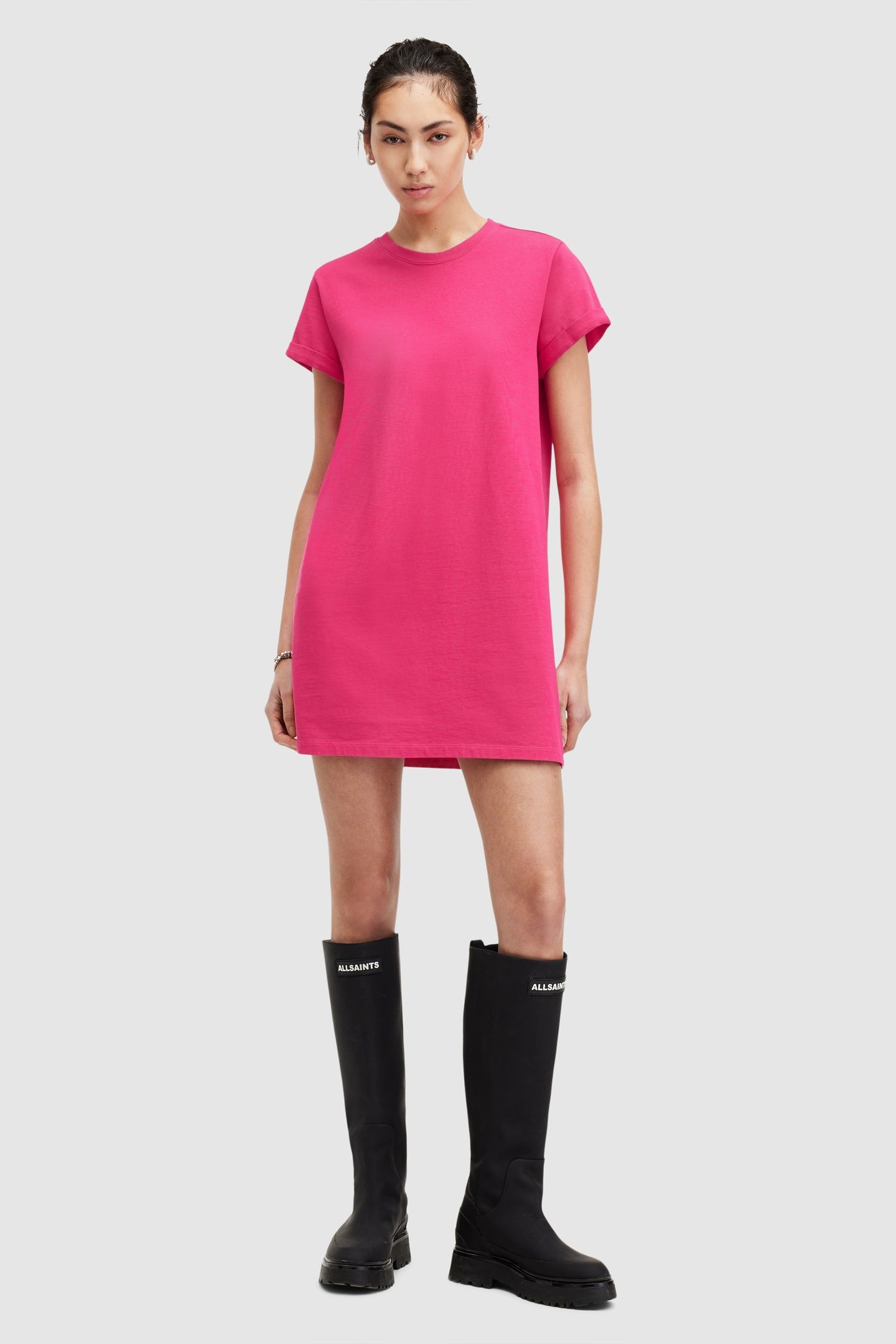 ANNA MINI DRESS NEON PINK 3