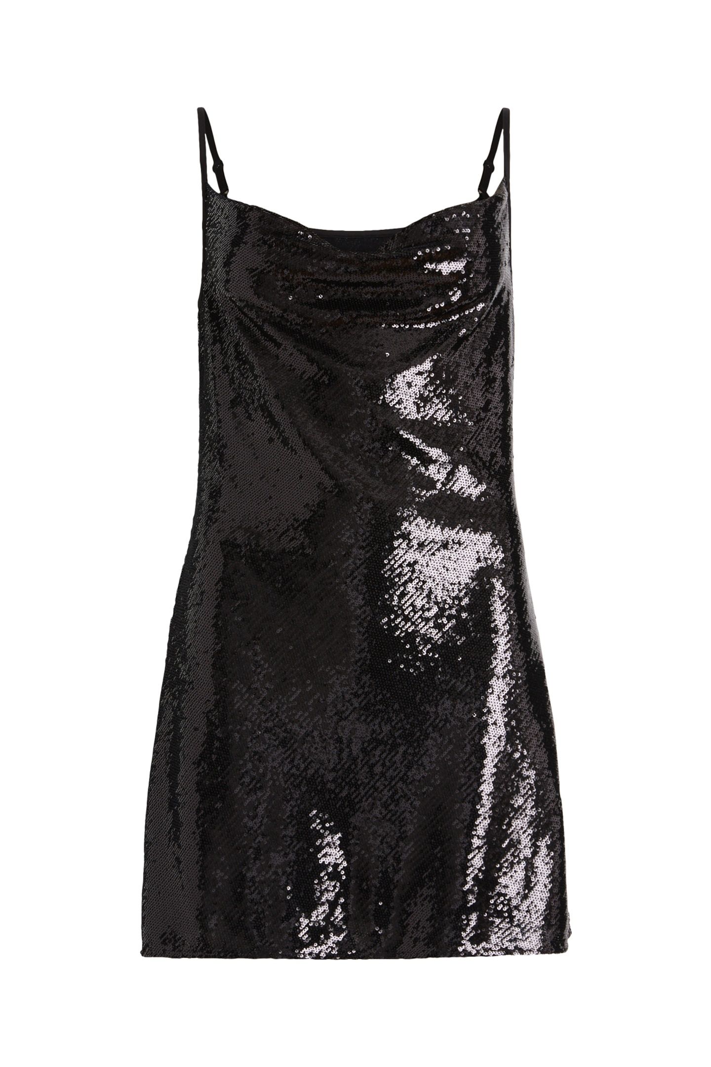 HADDI SEQUIN DRESS BLACK 4