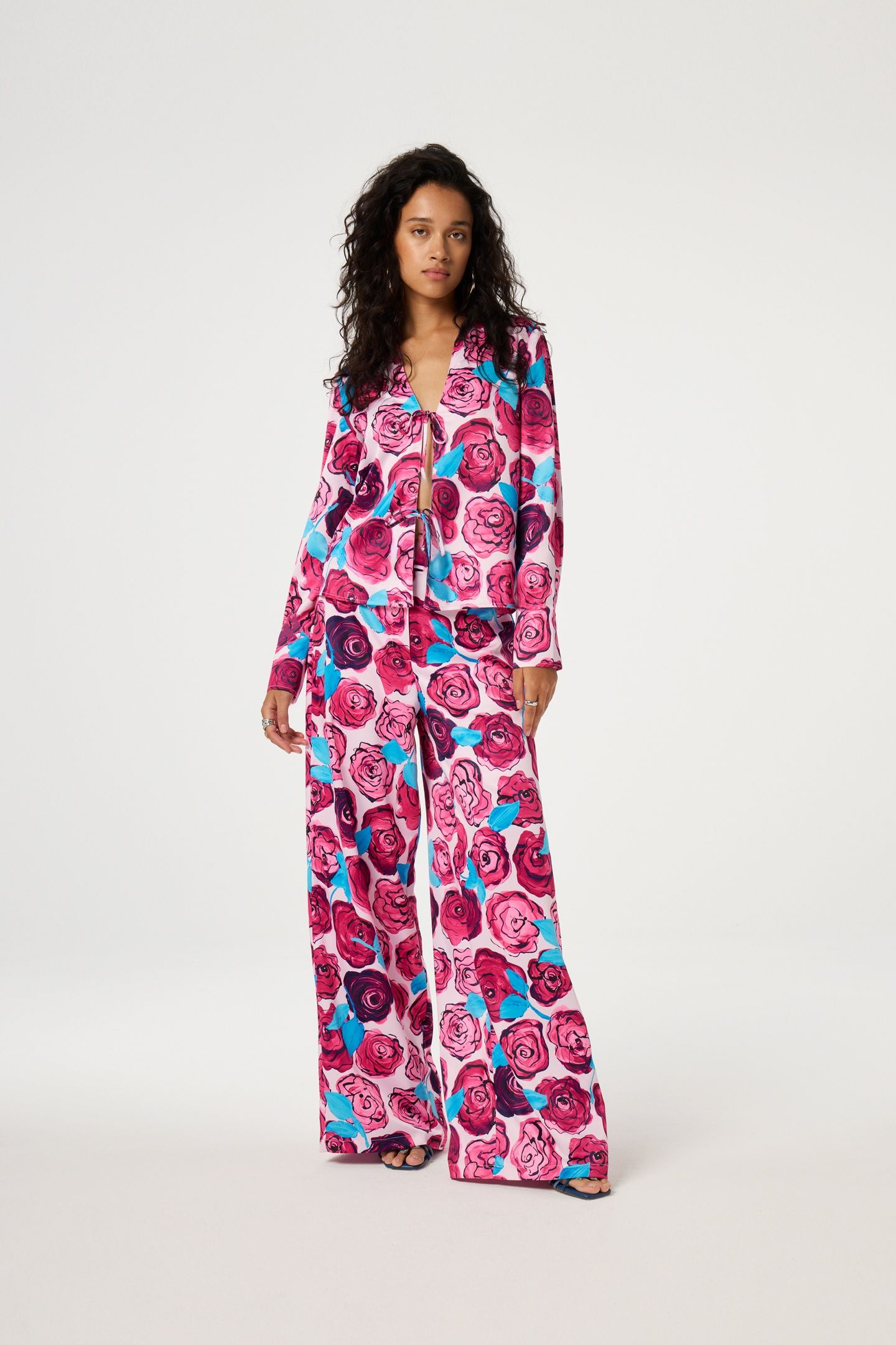 BOWIE BLOUSE PINK DARLING/AZURE B 1