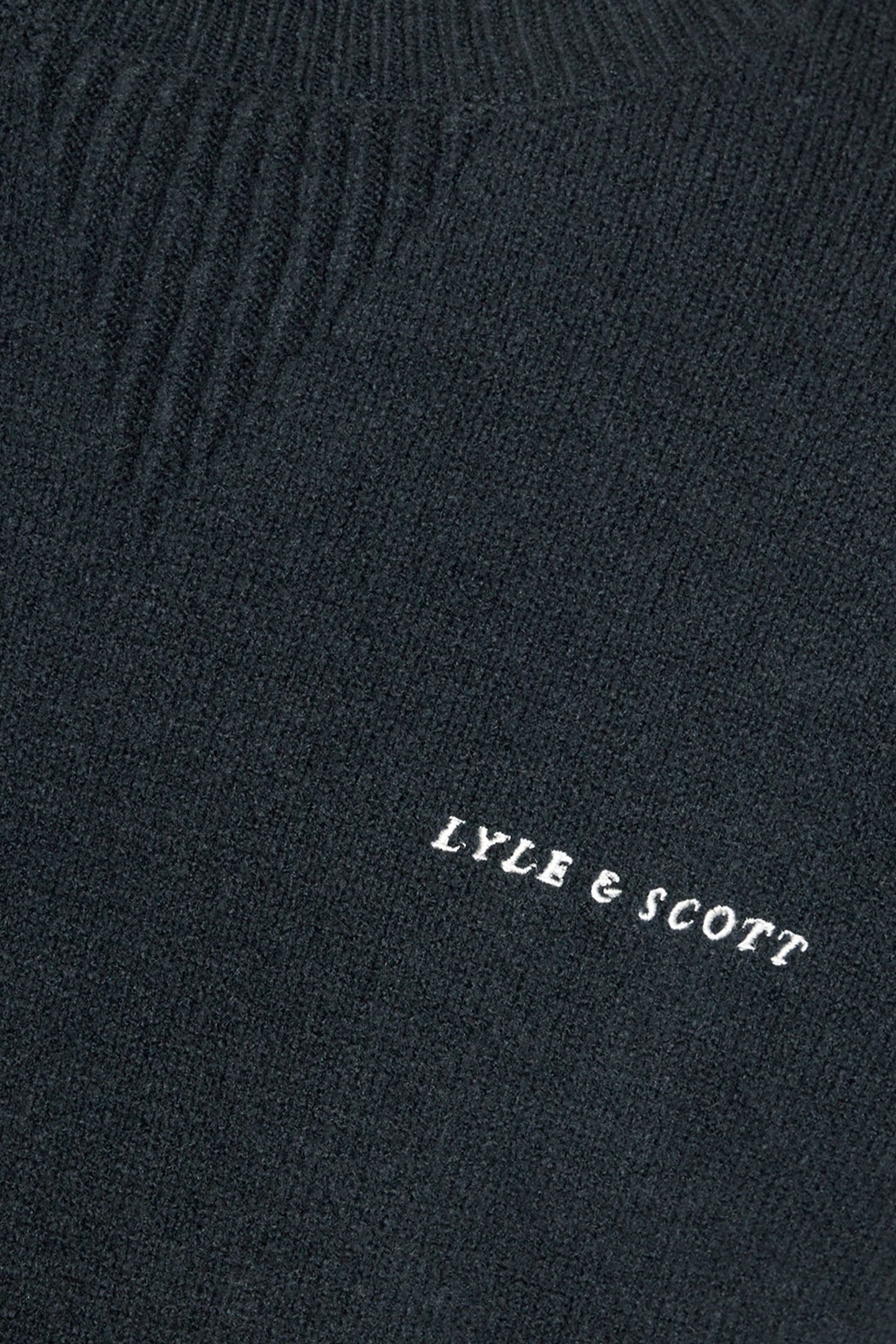 SCRIPT KNITTED CREW NECK DARK NAVY 5