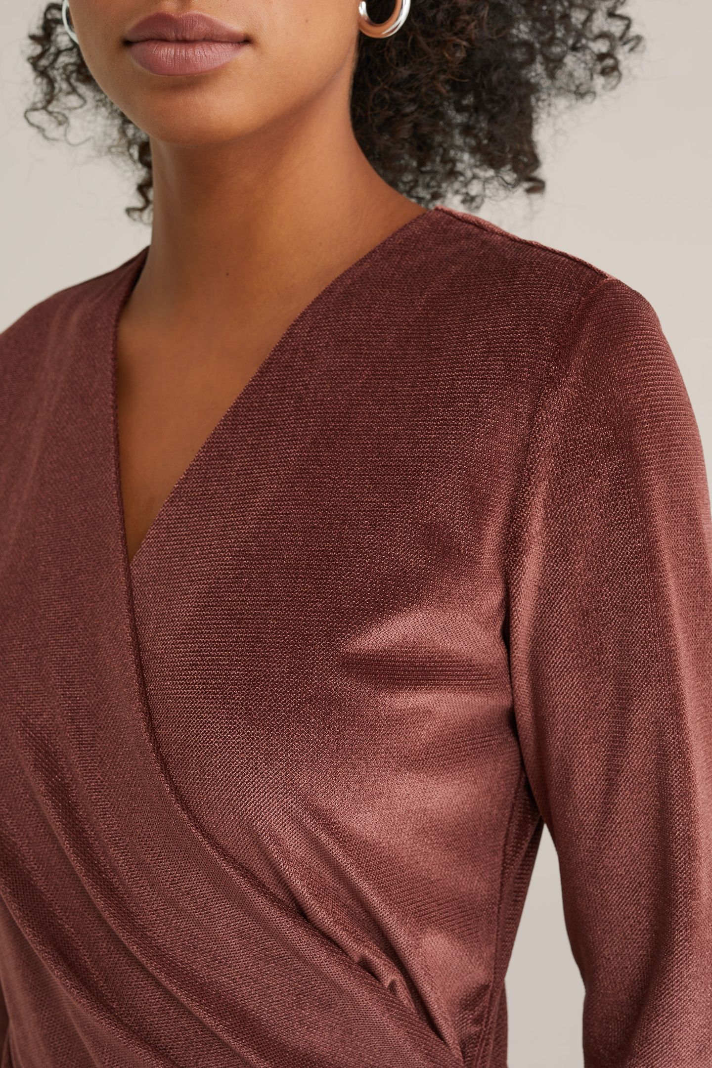 DRESS MID LENGTH BURGUNDY RED 5