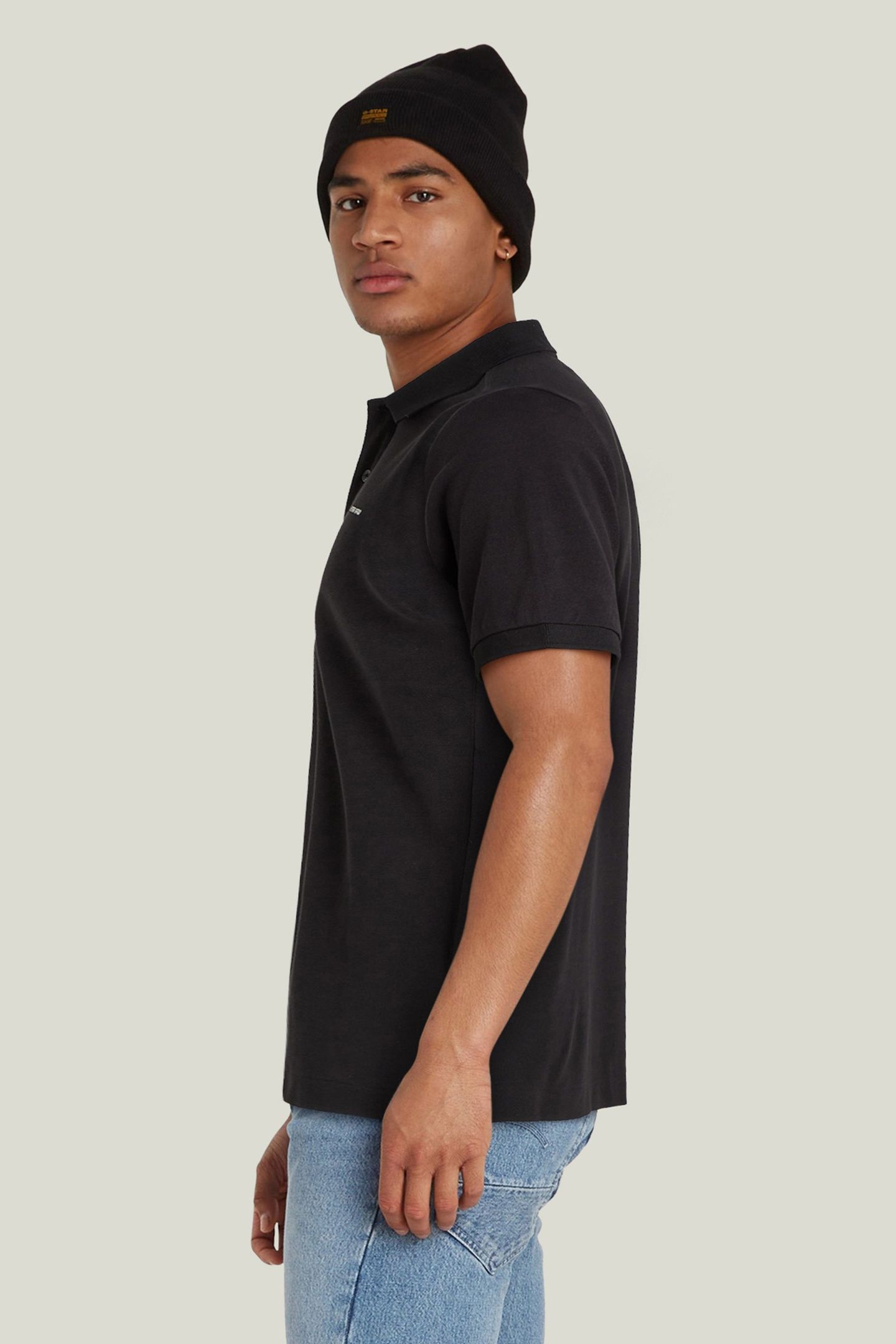 OLUV SLIM POLO S/S DK BLACK 2