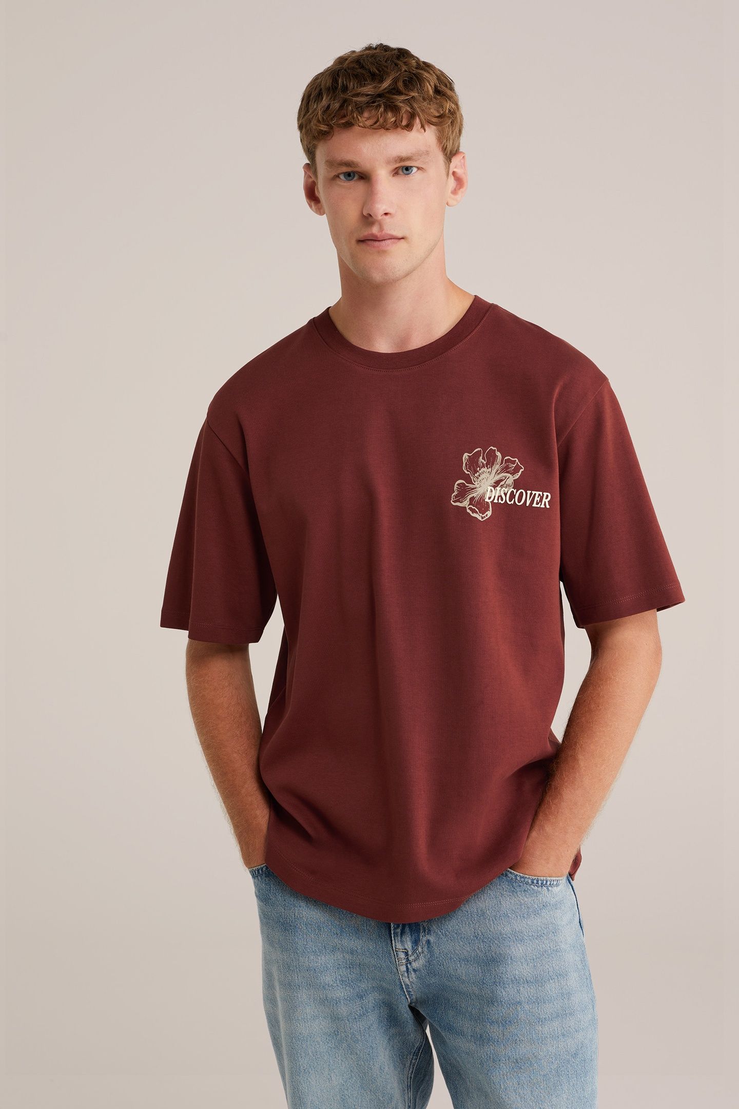 T-SHIRT RUST BROWN 1