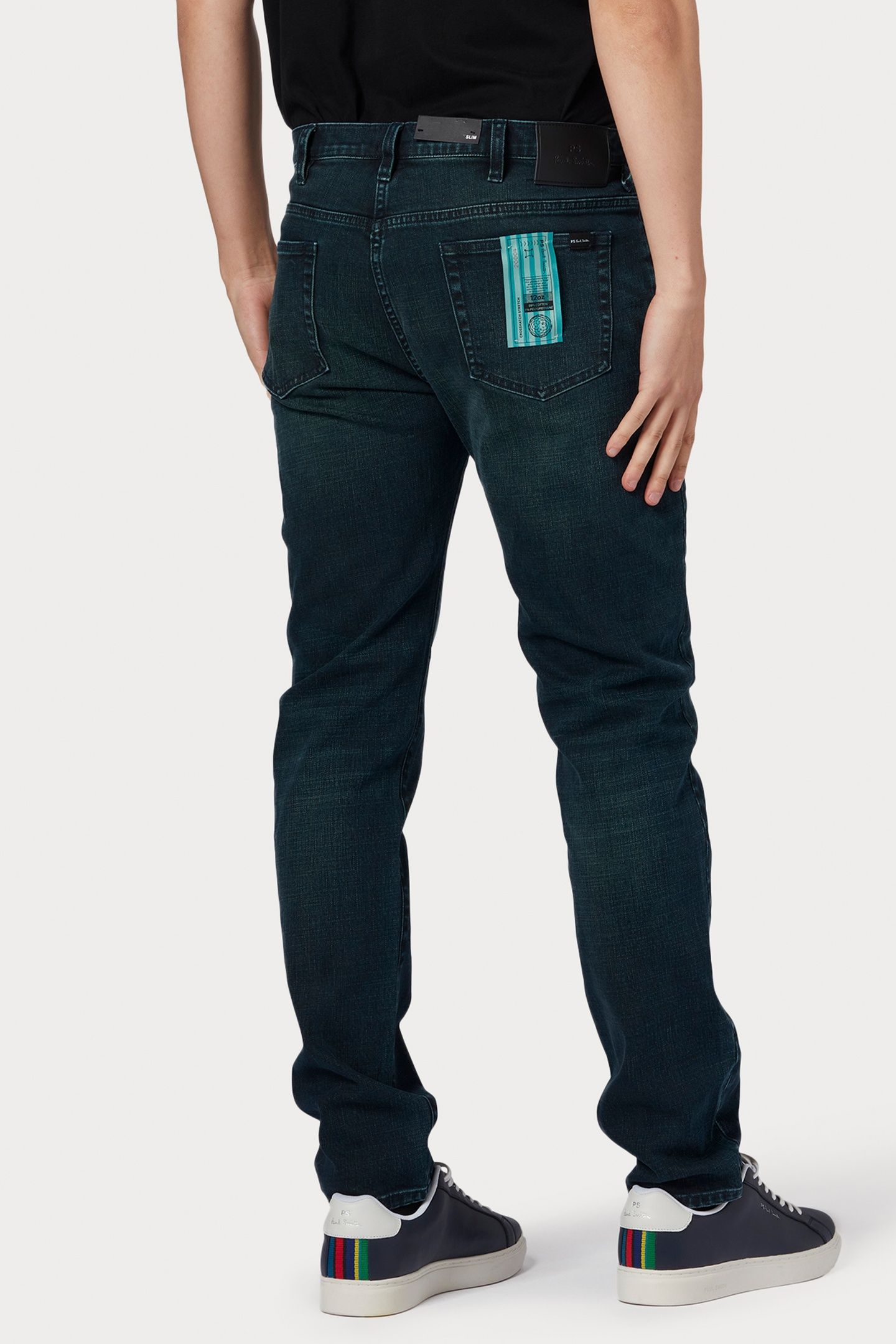 SLIM FIT JEAN OVER DYED NAVY + WASH 2